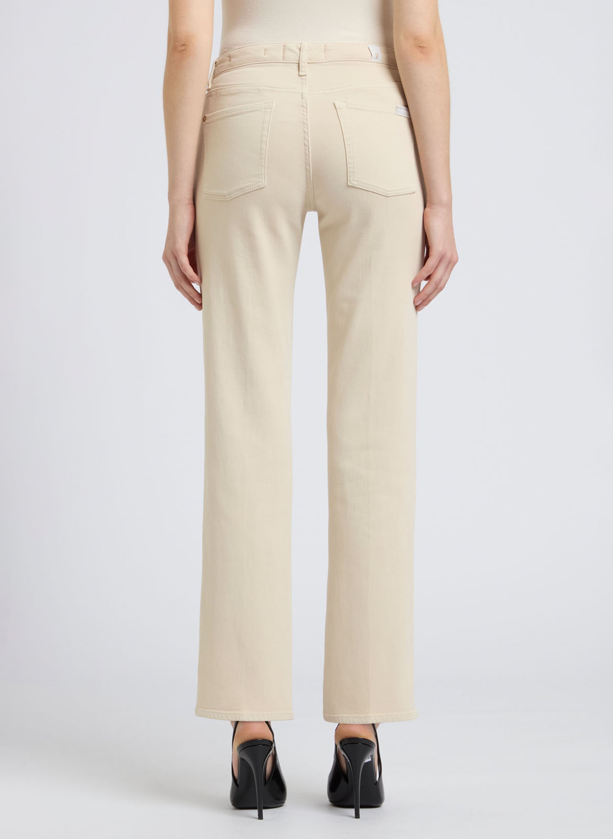 Rechte jeans - katoenblend 7 FOR ALL MANKIND Beige