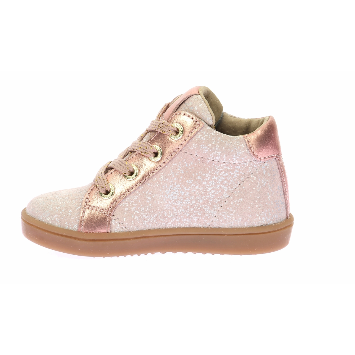 Low leather trainers KICKERS Pink