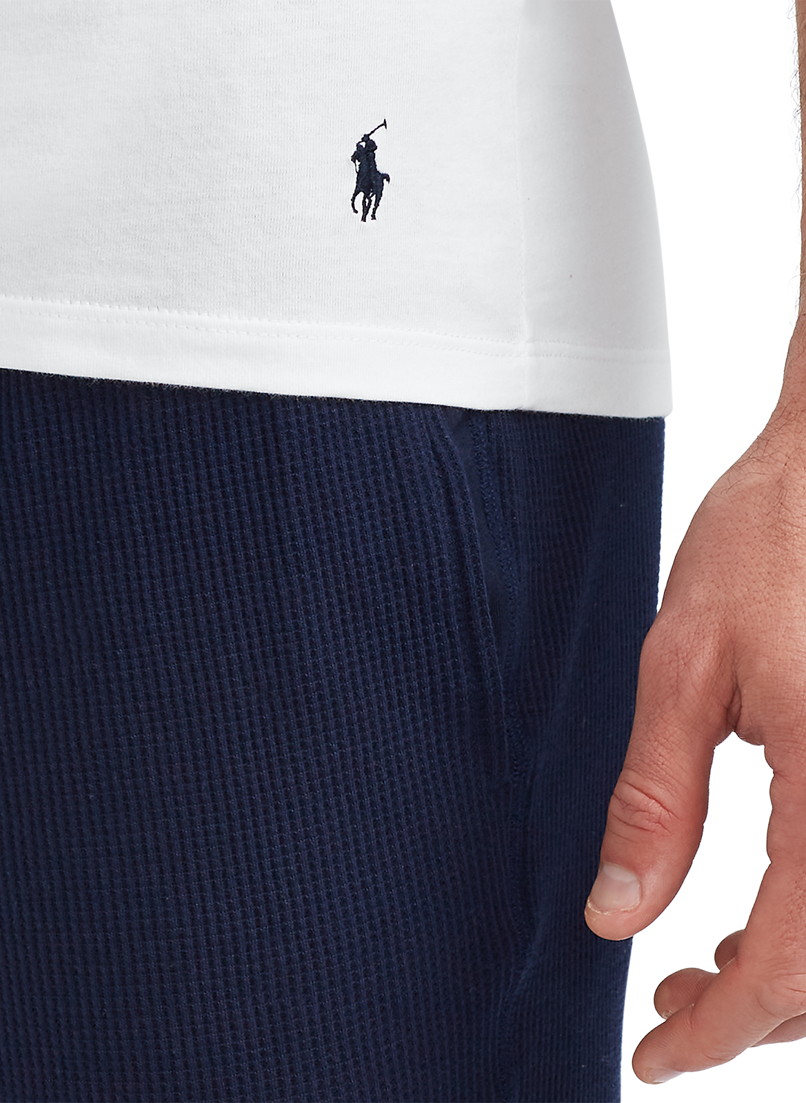 Tee-shirt col rond en coton POLO RALPH LAUREN Blanc