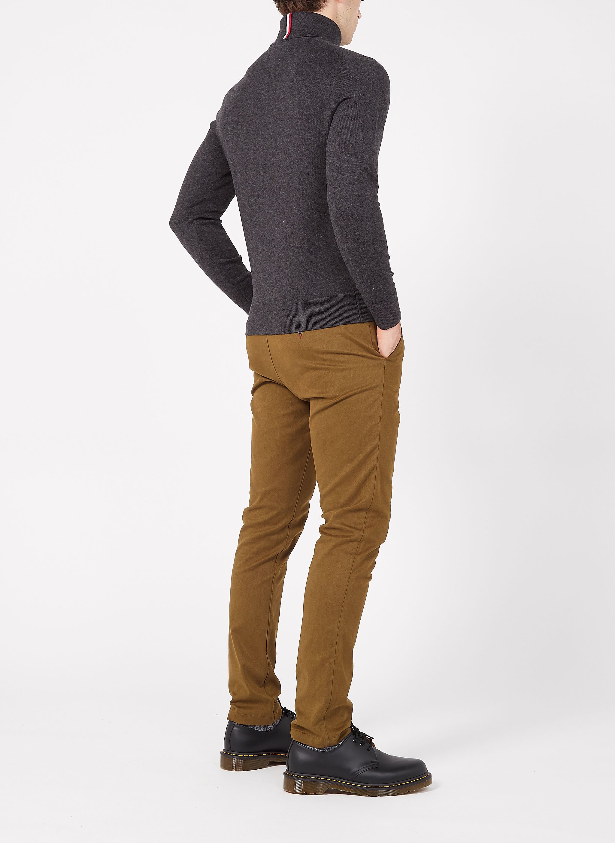 Regular-fit coltrui van biokatoenmix TOMMY HILFIGER Grijs