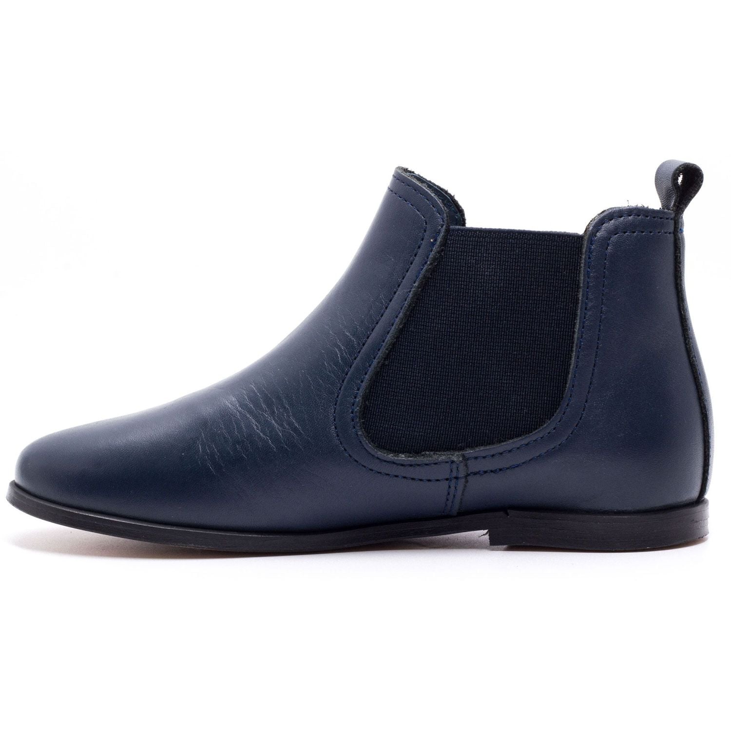 Chelsea boots cuir bleu marine Boni & Sidonie Bleu