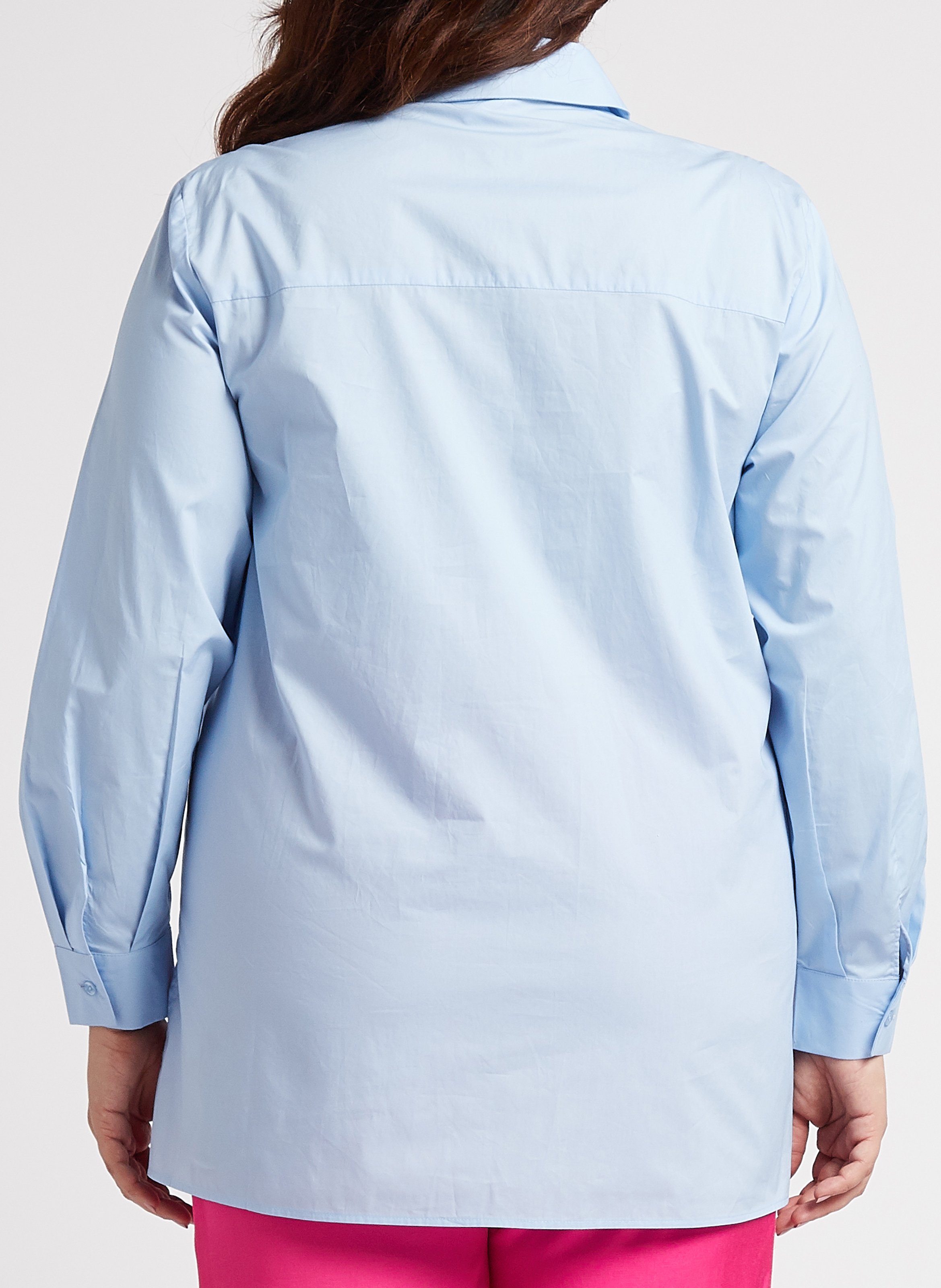 Baumwollbluse PERSONA by Marina Rinaldi Blau