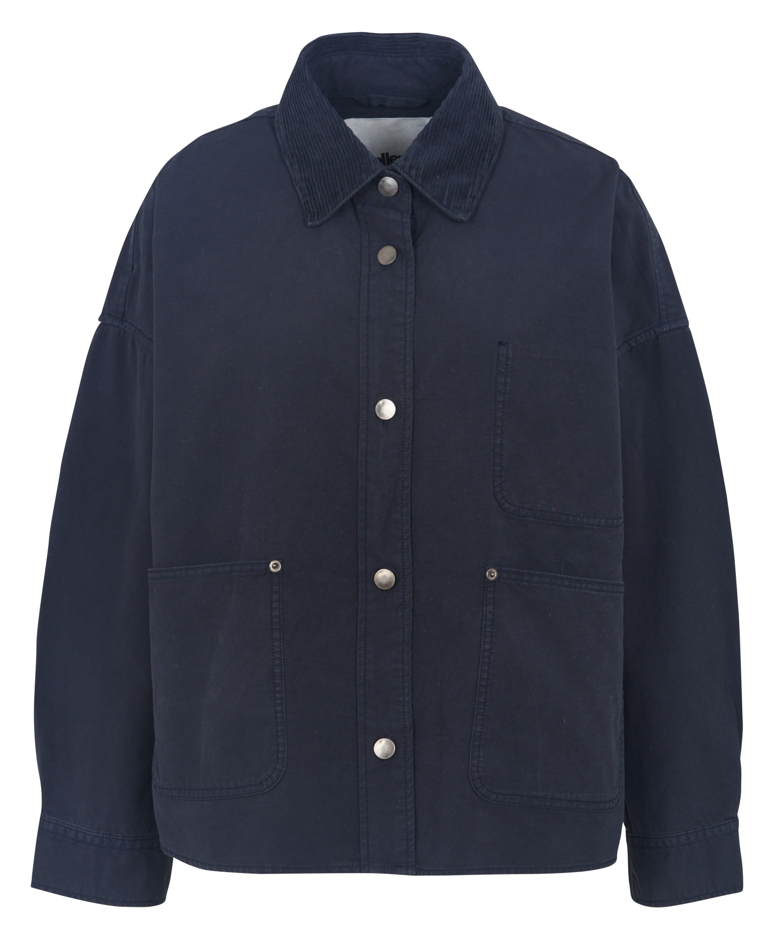 Cotton overshirt with classic collar BELLEROSE Blue