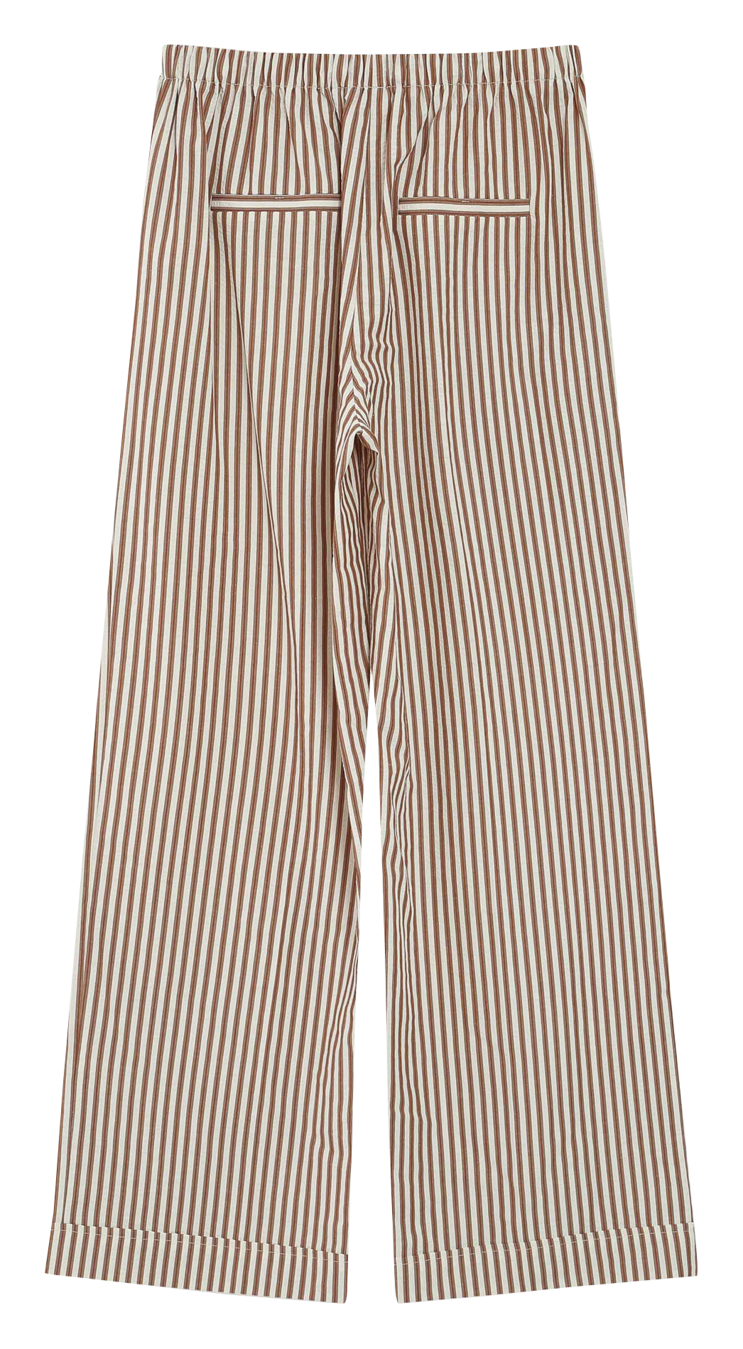 Pantalon large dn coton mélangé Marron