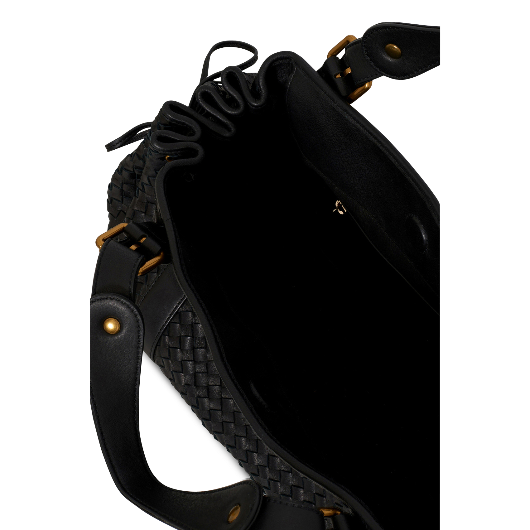 Sac bandoulière en cuir tressé GERARD DAREL Noir
