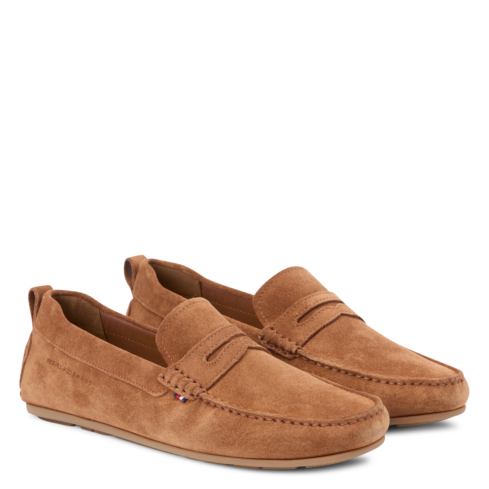 Mocassins en cuir velours TOMMY HILFIGER Brown