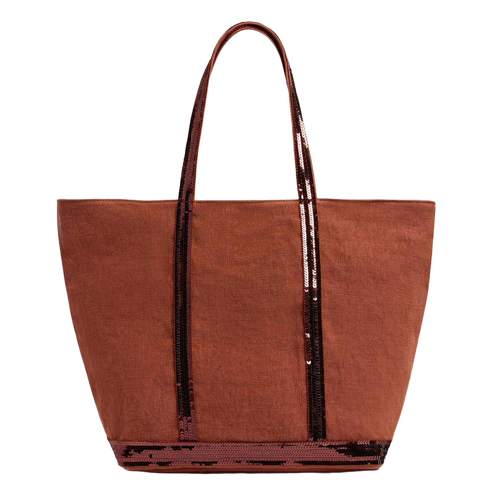 Shopping bag in lino con paillettes VANESSA BRUNO