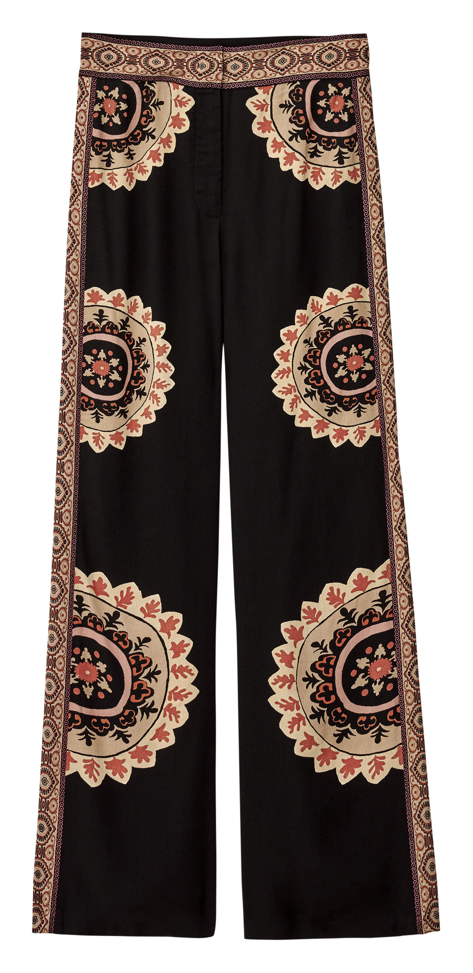 Azawood high-waisted wide-leg trousers BA&SH Black