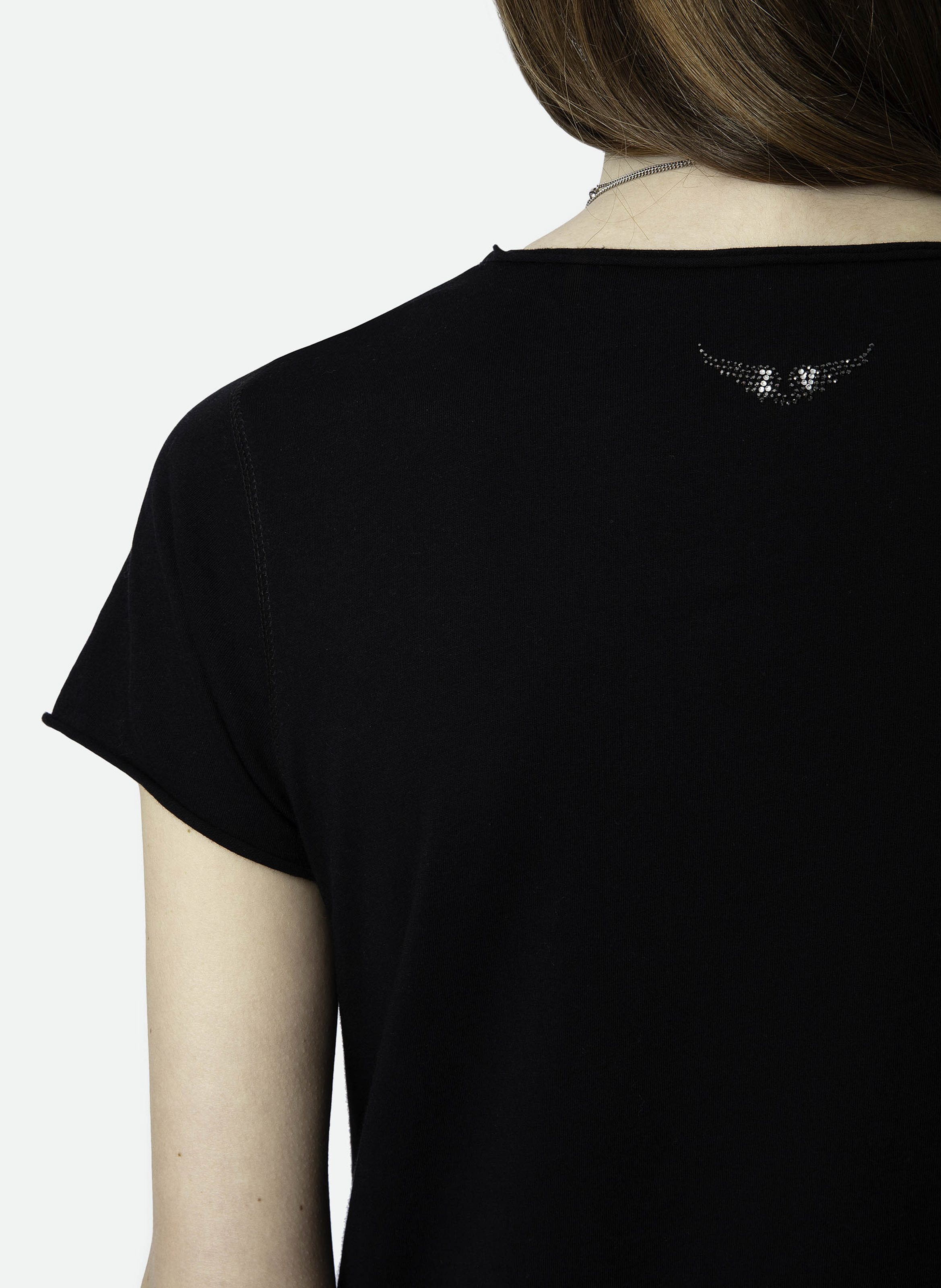 Tee-shirt droit en coton bio ZADIG&VOLTAIRE Noir