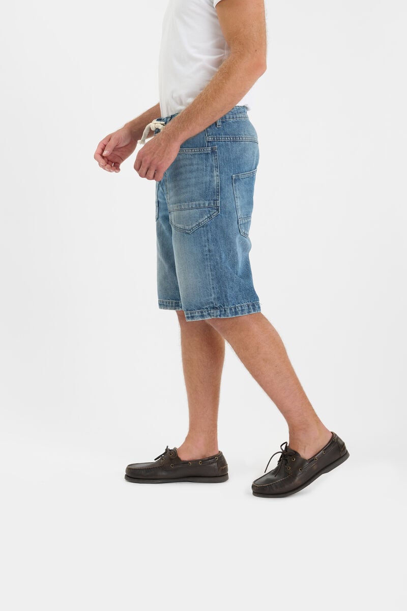 Denim Bermuda Shorts LE TEMPS DES CERISES Blue
