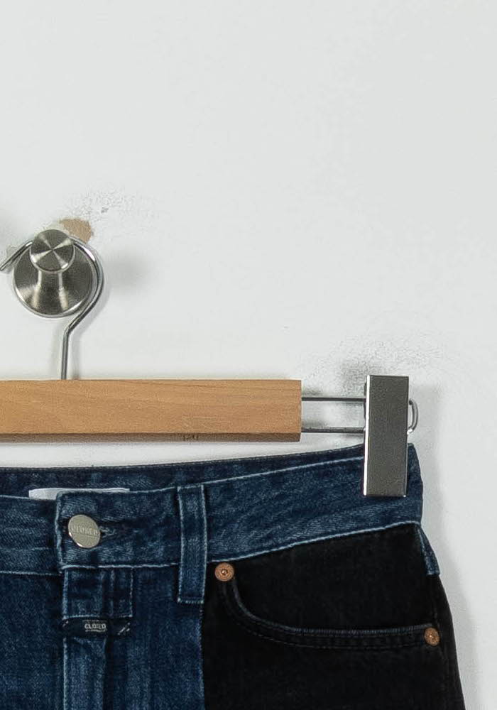 Cropped slim jeans with studs CLOSED - Seconde Main Blue