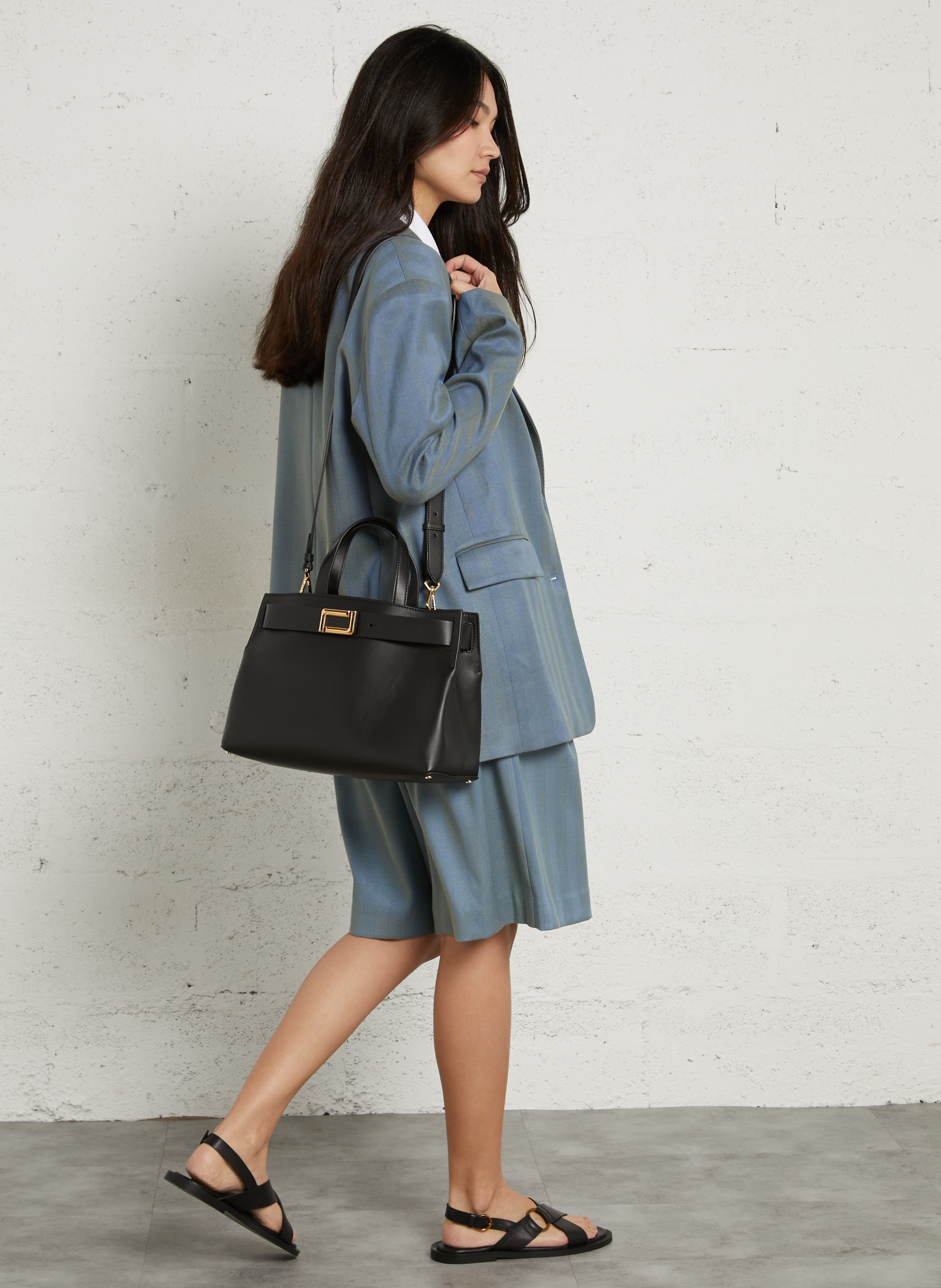 Billy L leather bag  LANCEL Black