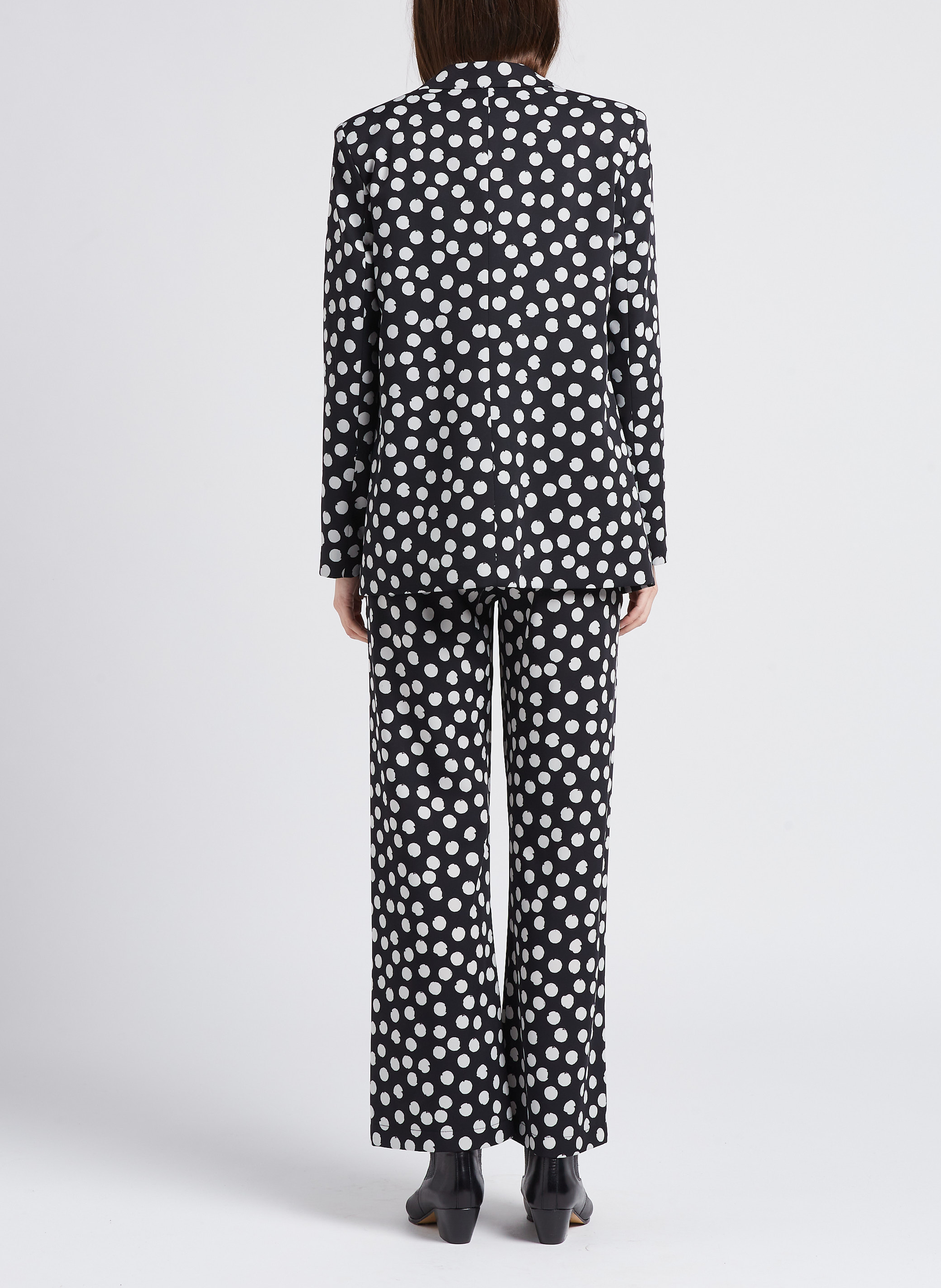 Veste de tailleur ajustée à pois IMPERIAL Noir