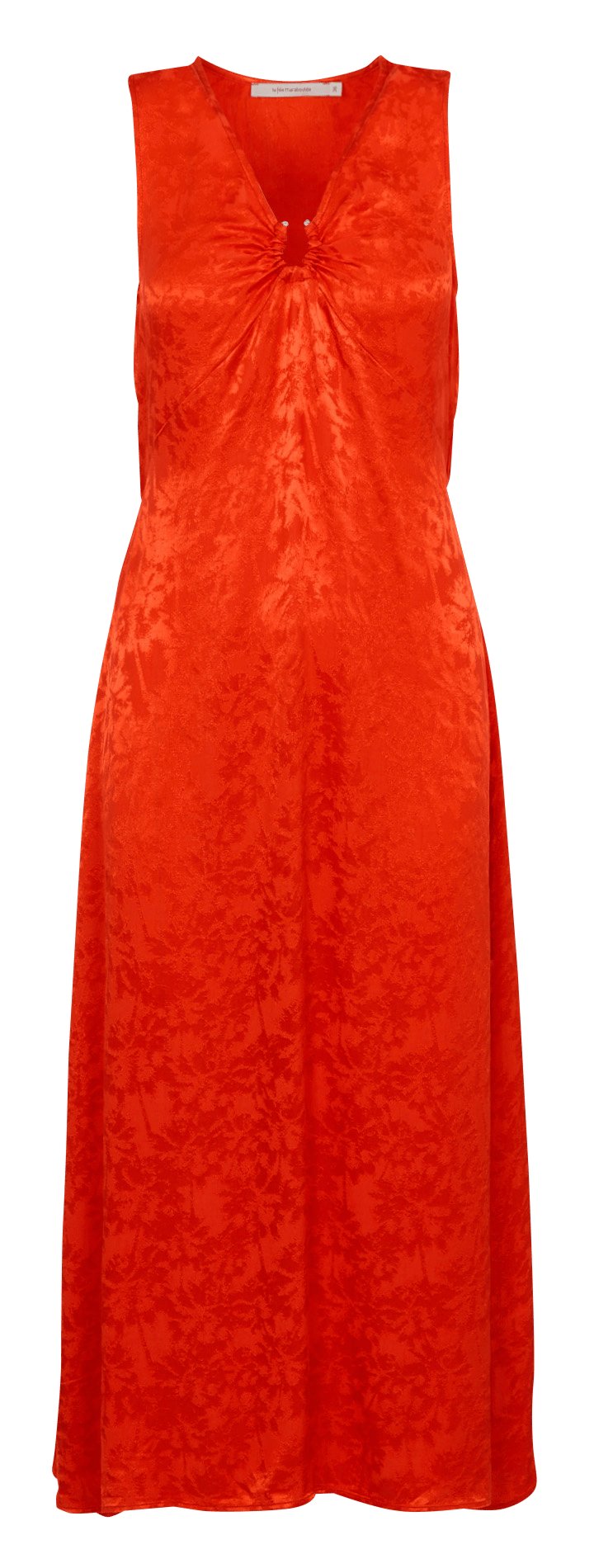 Robe longue droite jacquard LA FEE MARABOUTEE Rose