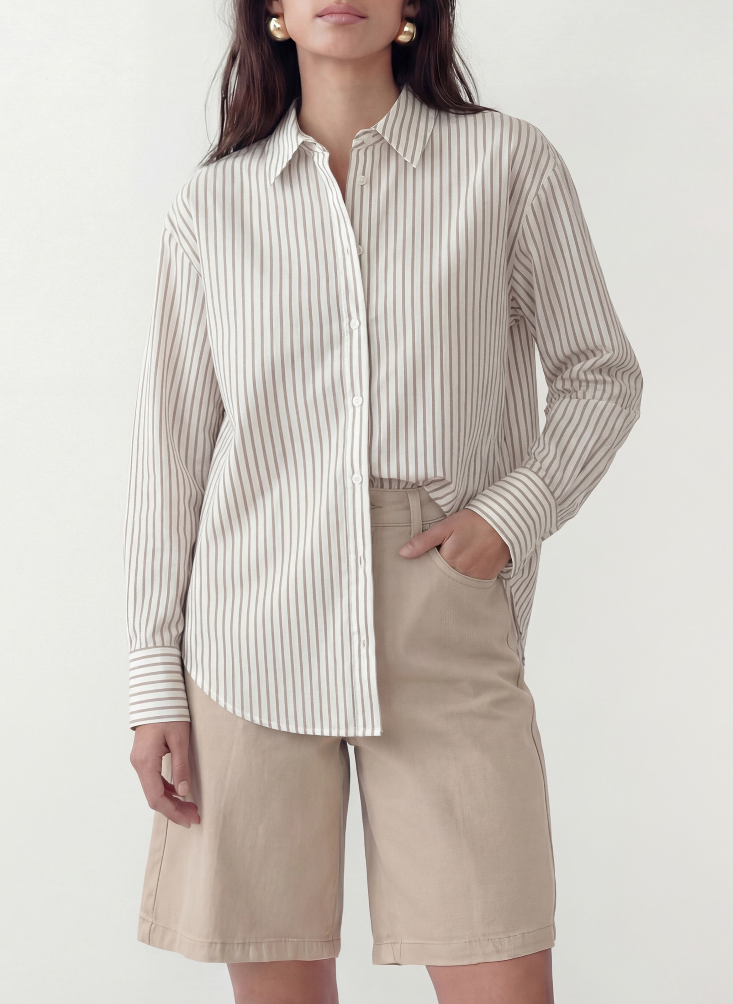 Baumwoll-Bluse KOOKAI Beige