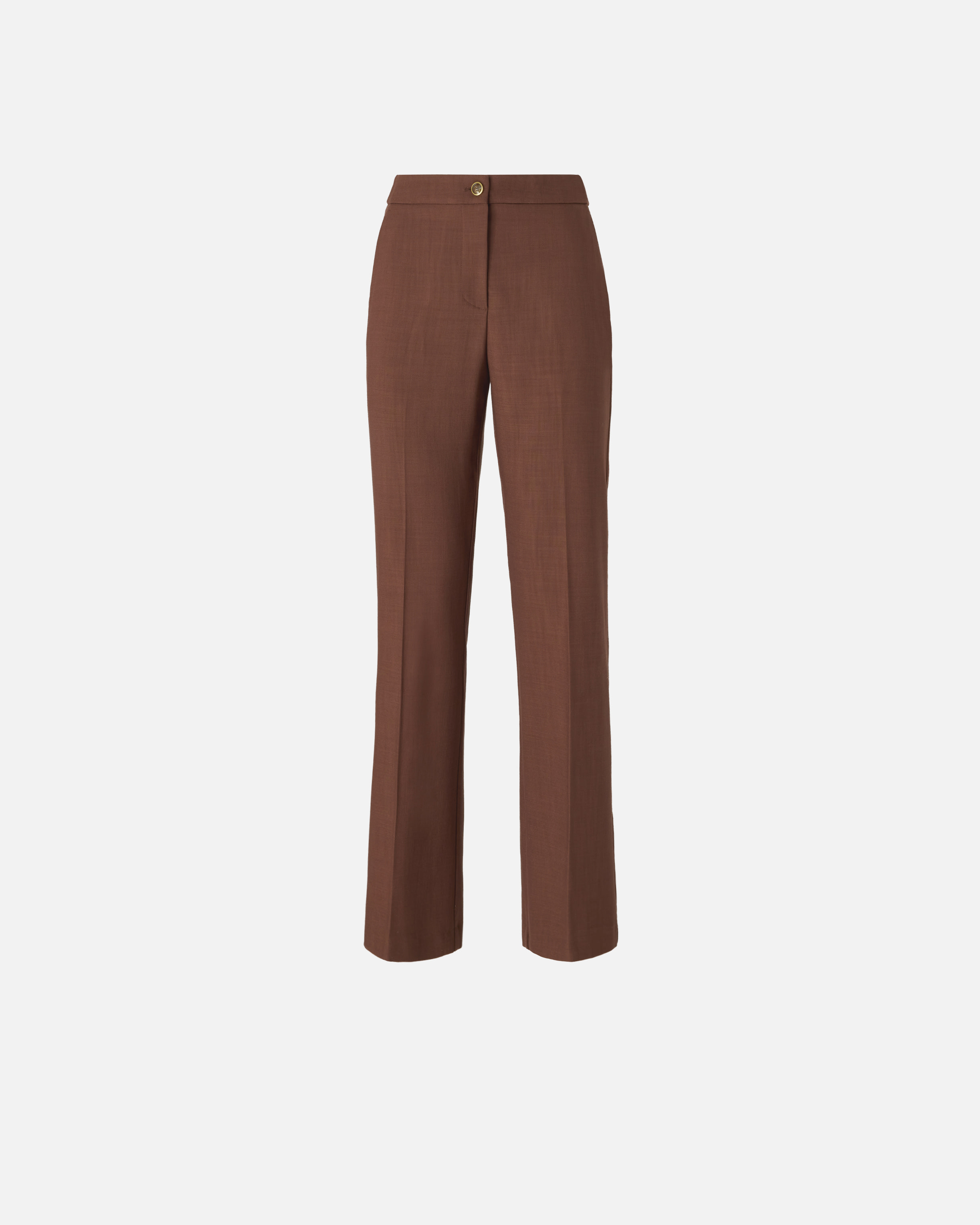 Pantalon à pli marqué PINKO Marron