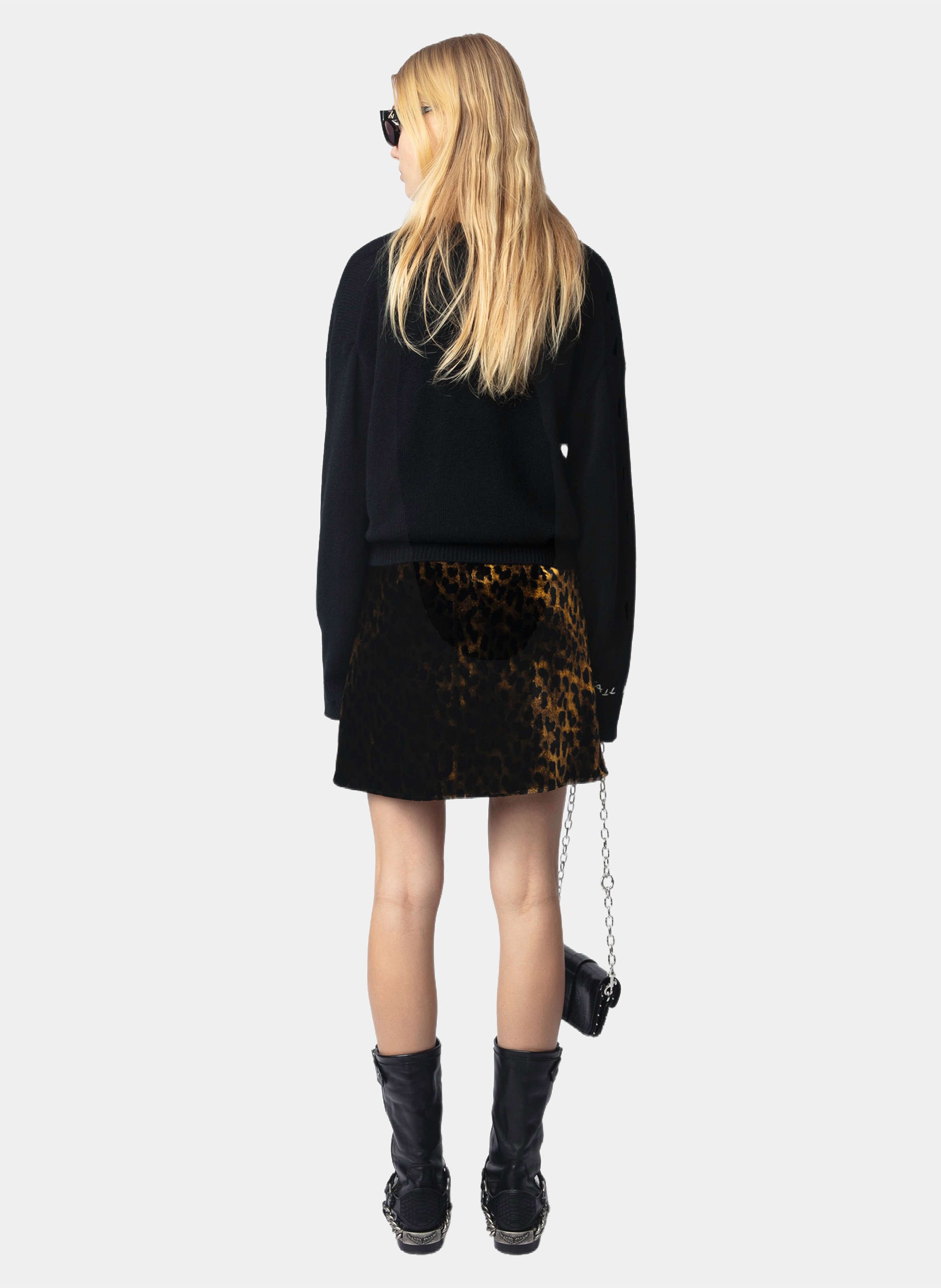 Short velvet skirt ZADIG&VOLTAIRE Brown