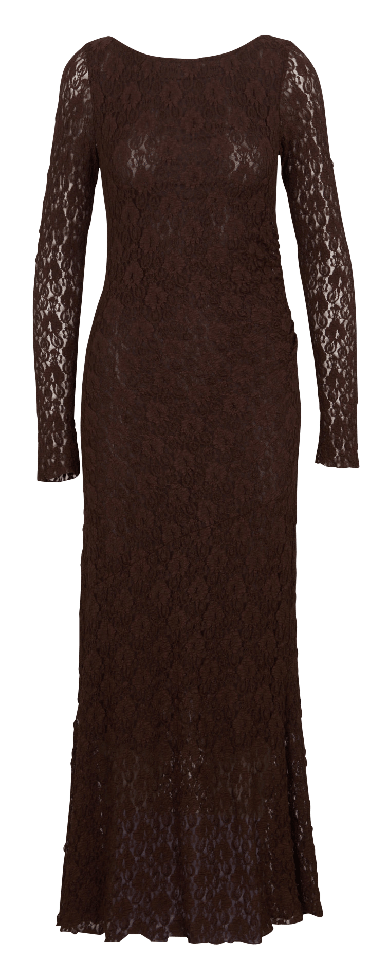 Long lace dress IMPERIAL Brown