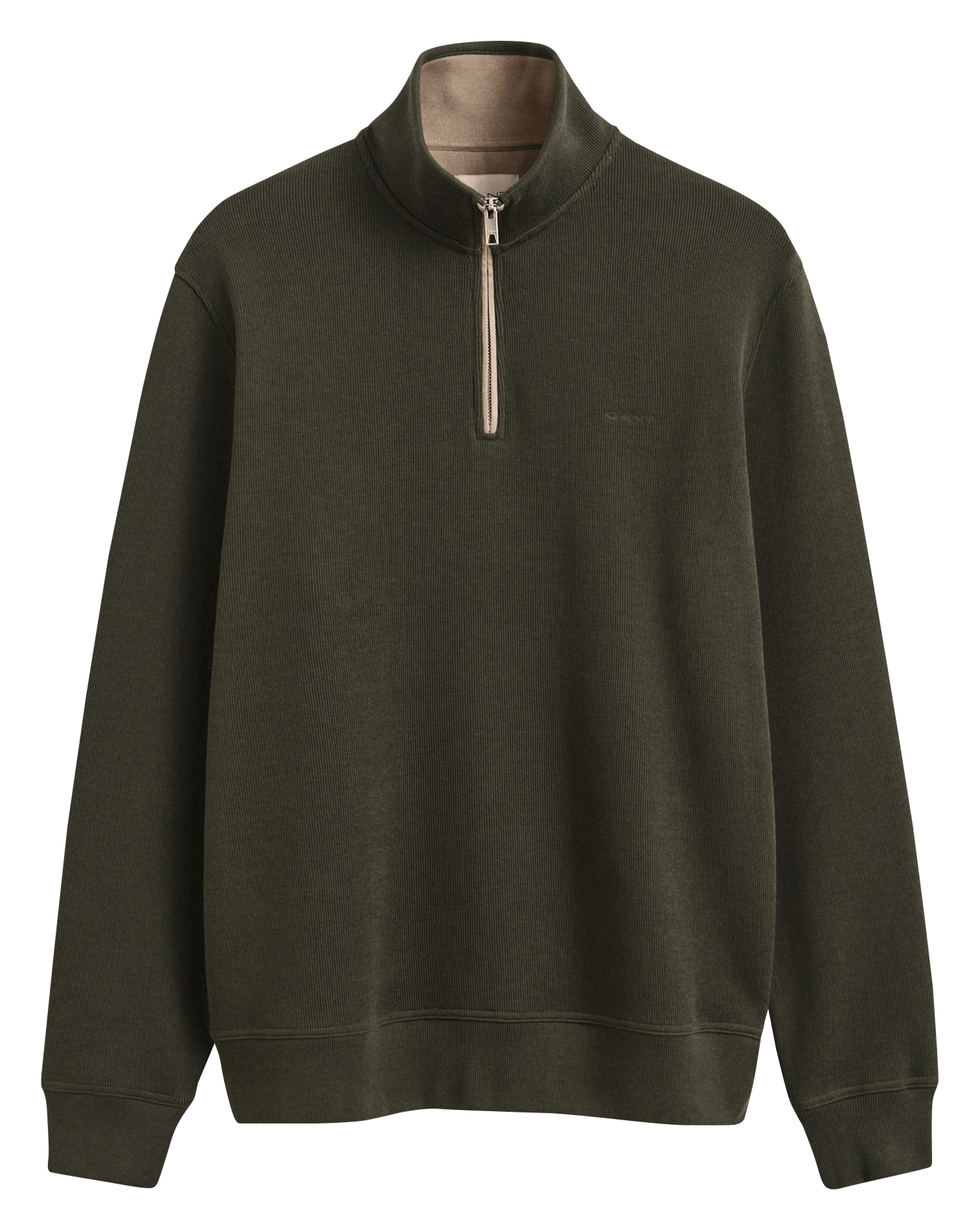 Pull col polo en coton GANT Vert