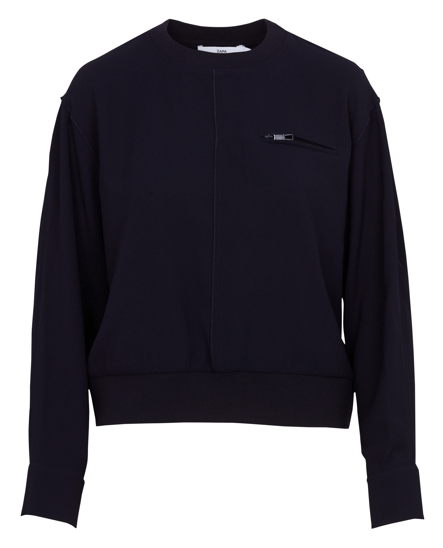 Straight round-neck sweatshirt ZAPA Blue
