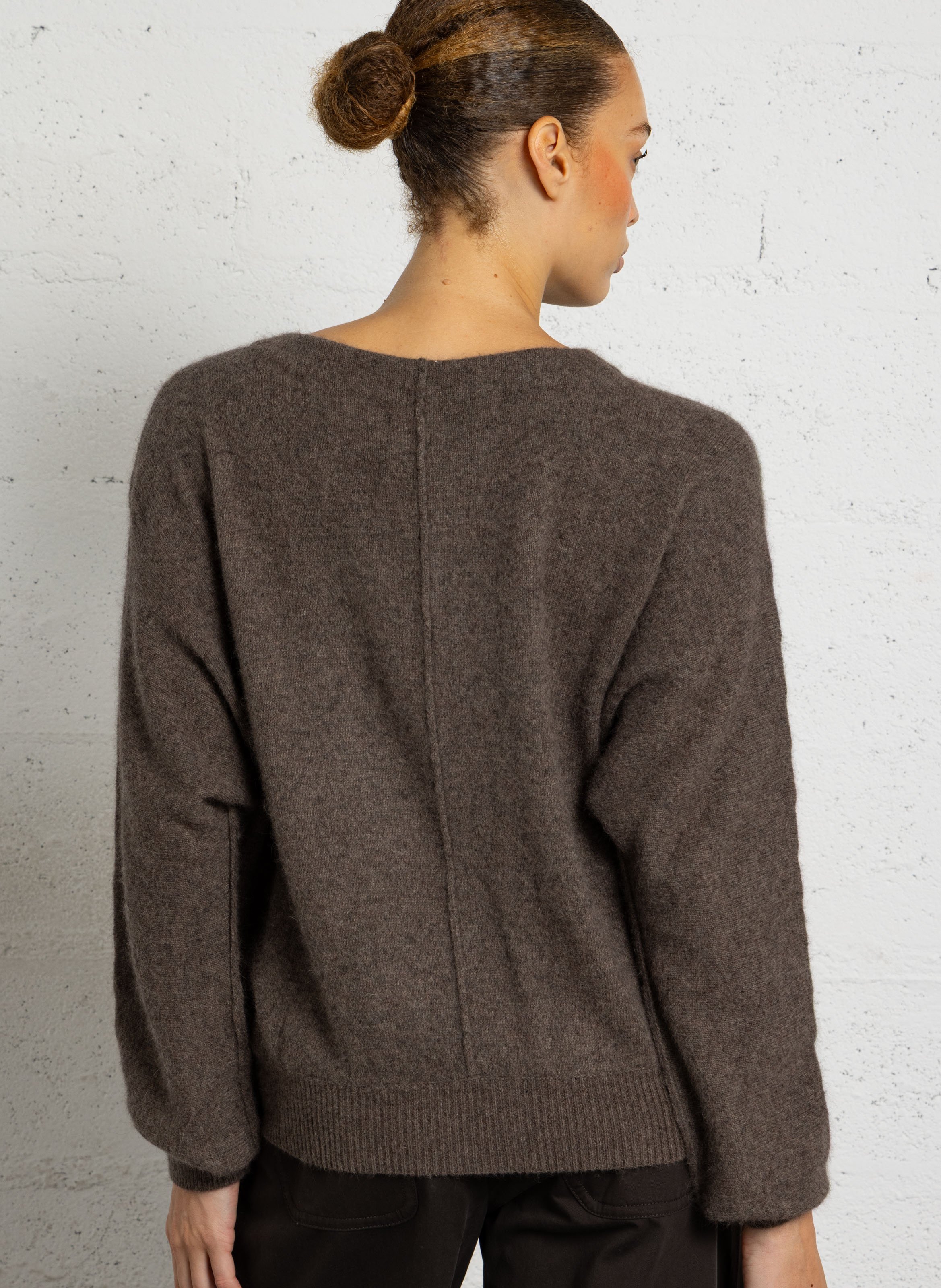 Weiter Pullover mit Rundhalsausschnitt BELLEROSE Grun