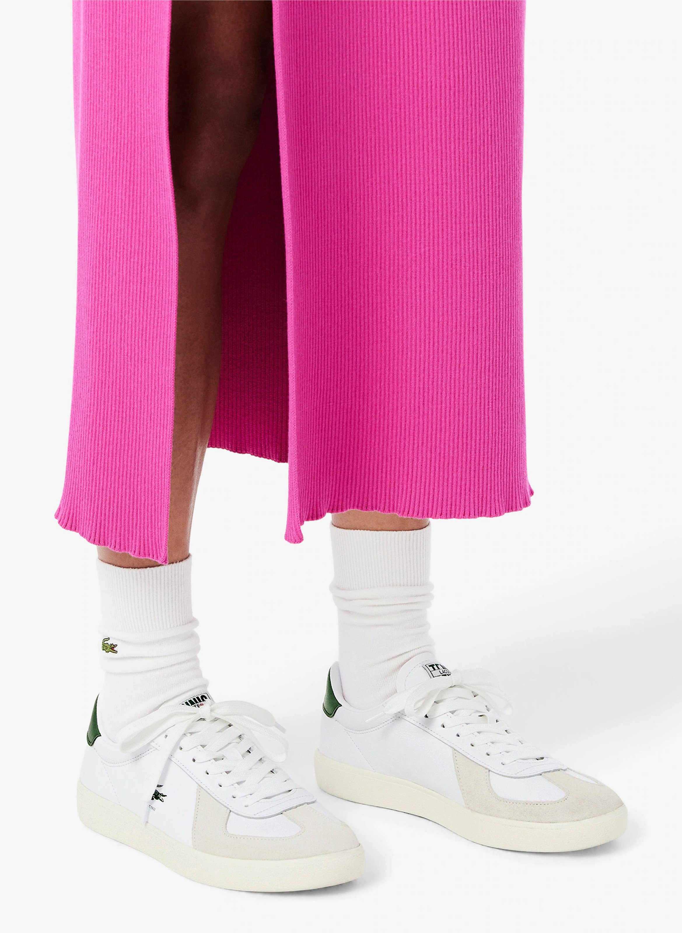 Baskets basses en cuir LACOSTE Blanc