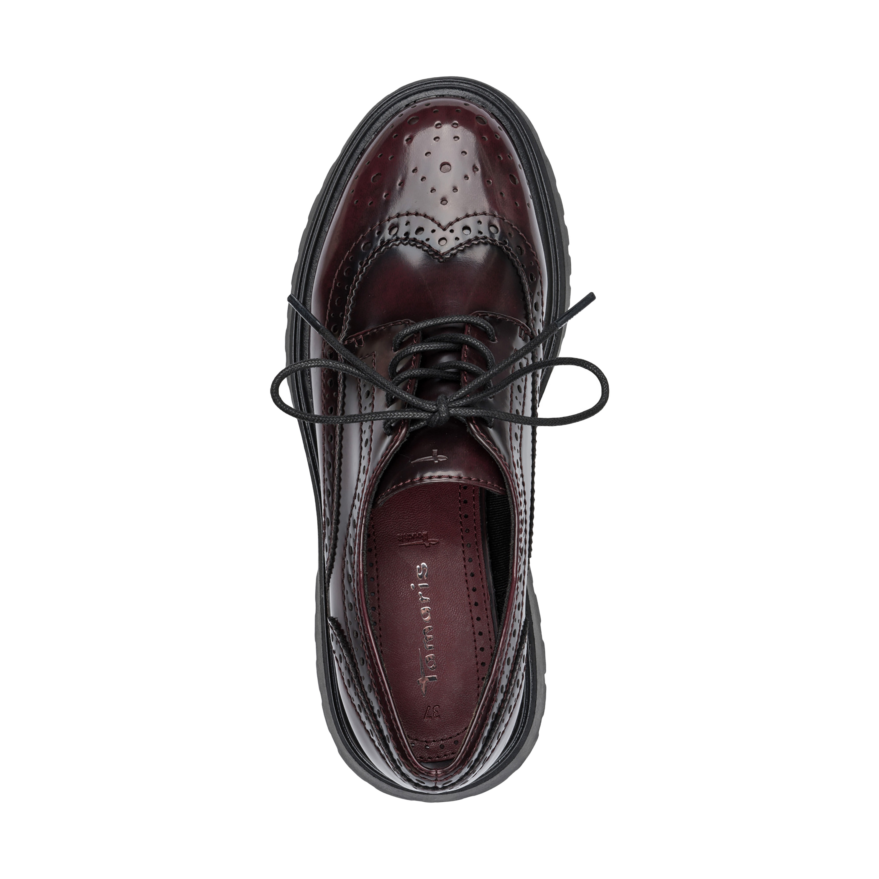 Lace-up Derby shoes TAMARIS Red