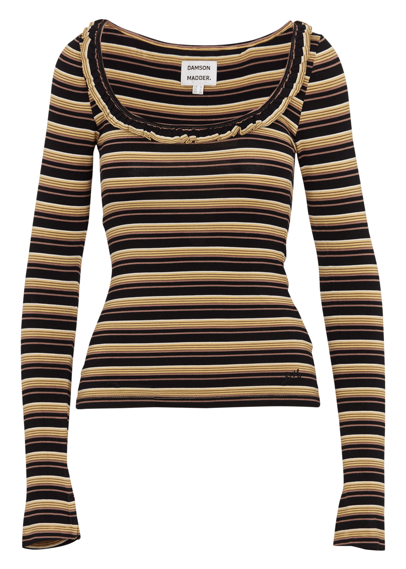 Round-neck cotton top DAMSON MADDER Multicolored