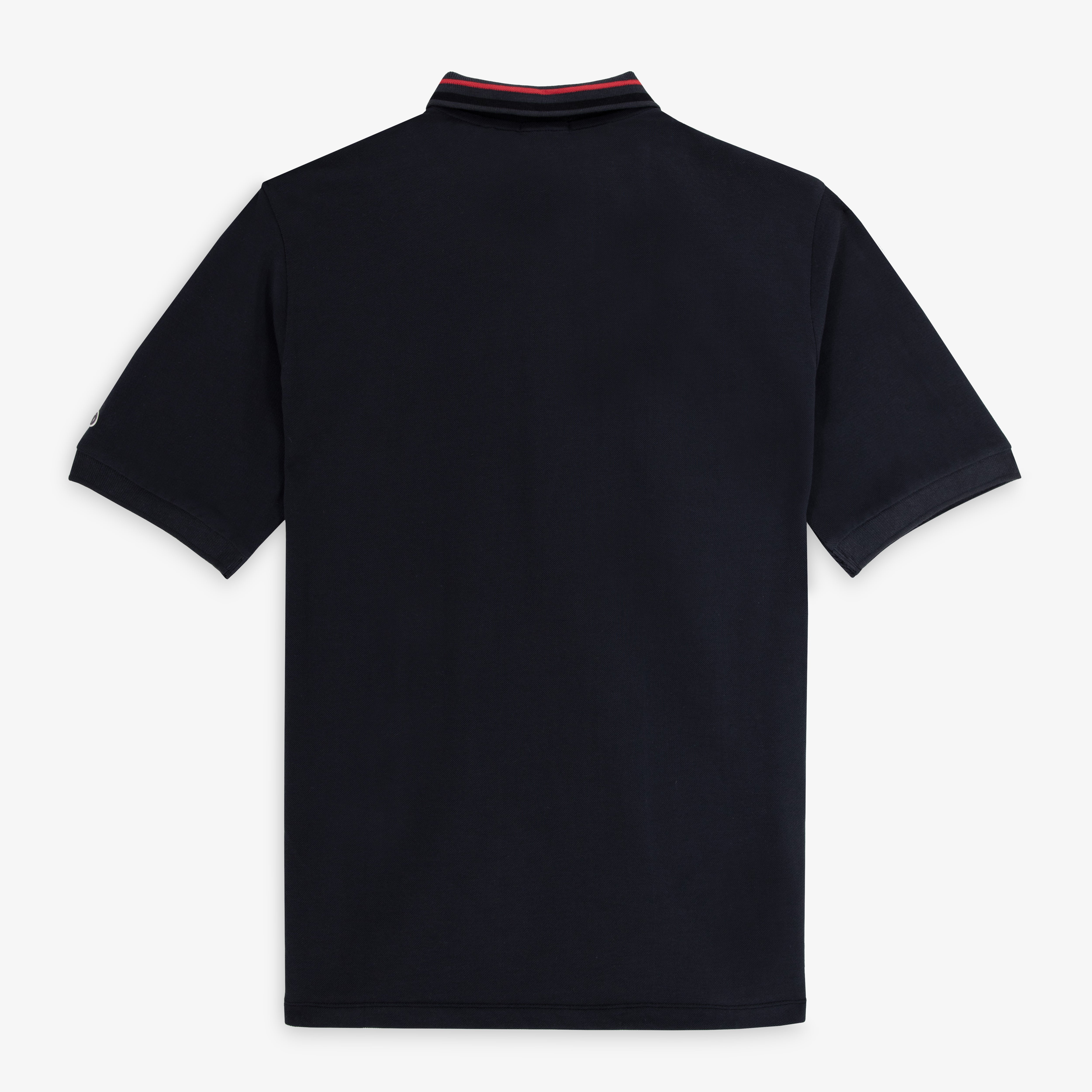 Polo manches courtes maille piquée SERGE BLANCO Noir