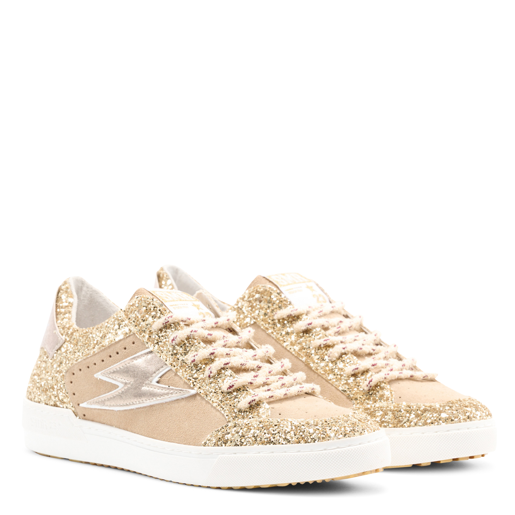 Lage sneakers met pailletten SEMERDJIAN - SMR Goudkleurig