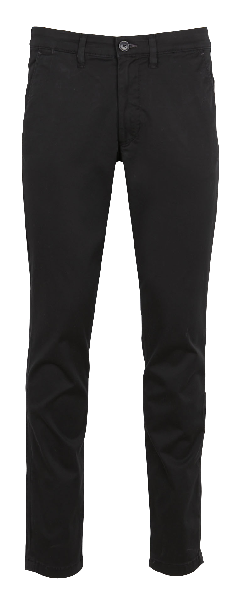 Pantalon slim en coton organique SELECTED Noir