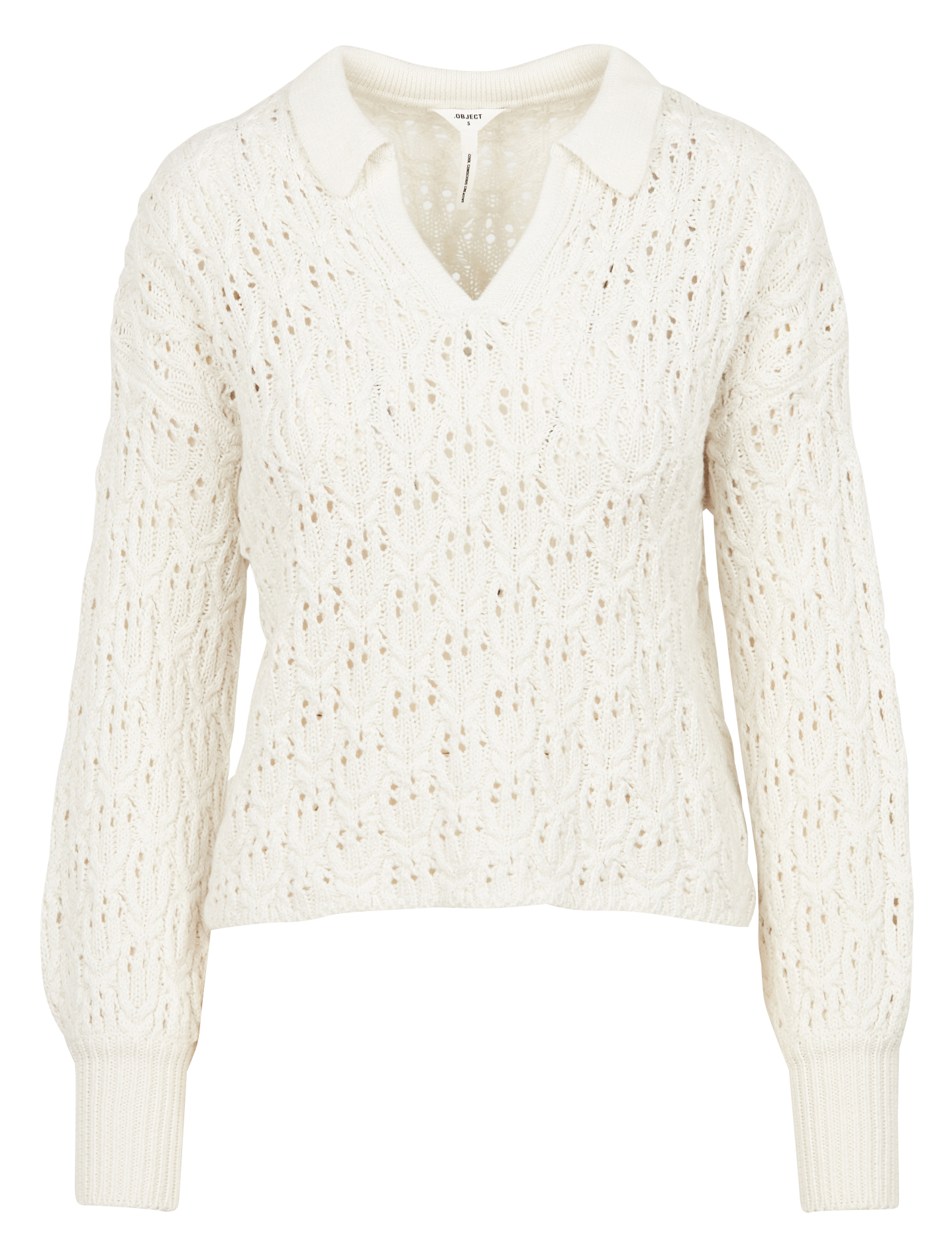 Pull col classique ample OBJECT Beige