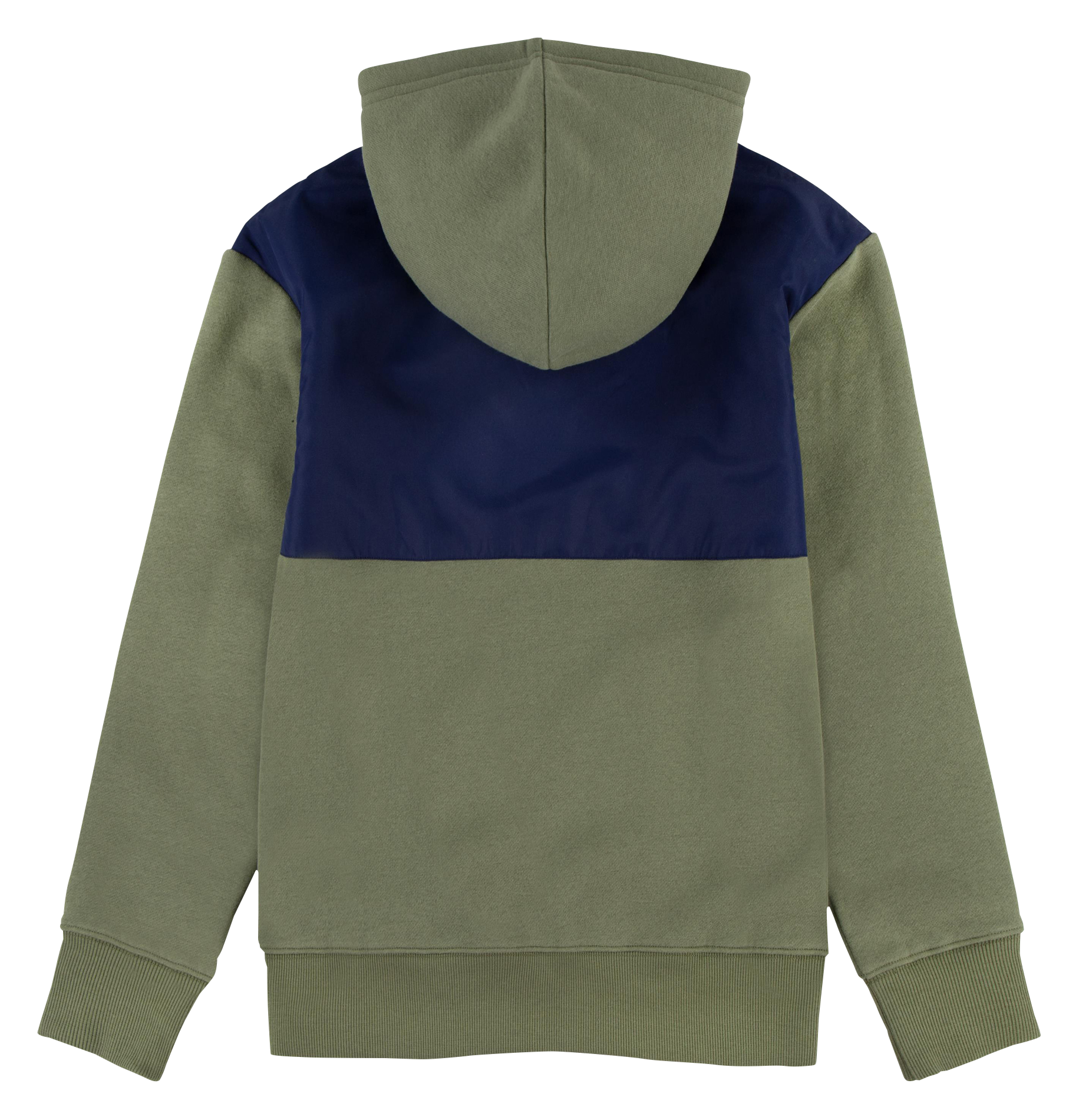 Sweat à capuche droit en coton mélangé LEVI'S KIDS Vert