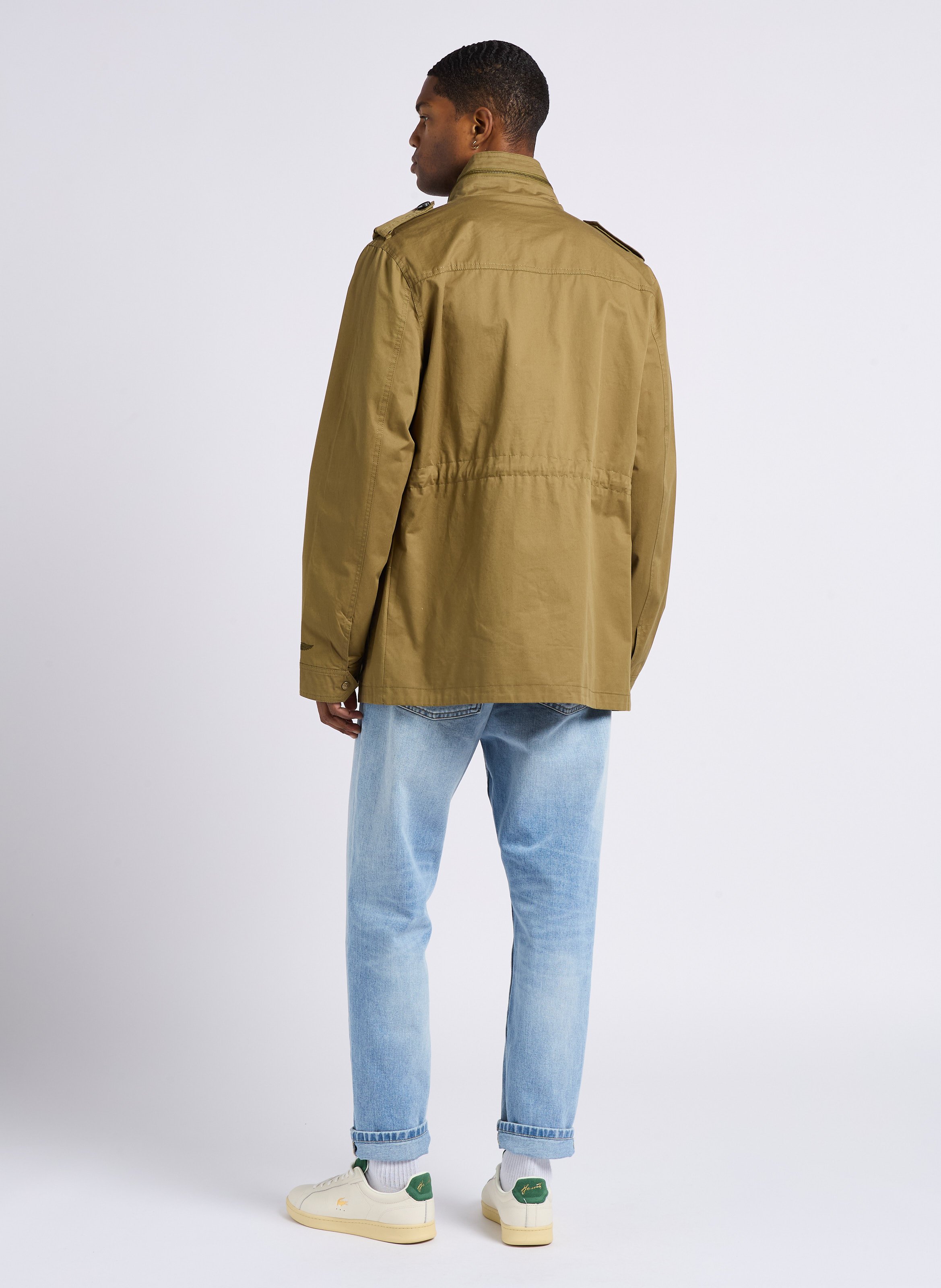 Staright embroidered round-neck cotton T-shirt CHEVIGNON White