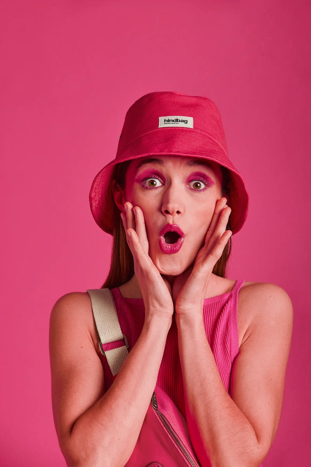 Cotton bucket hat Pink