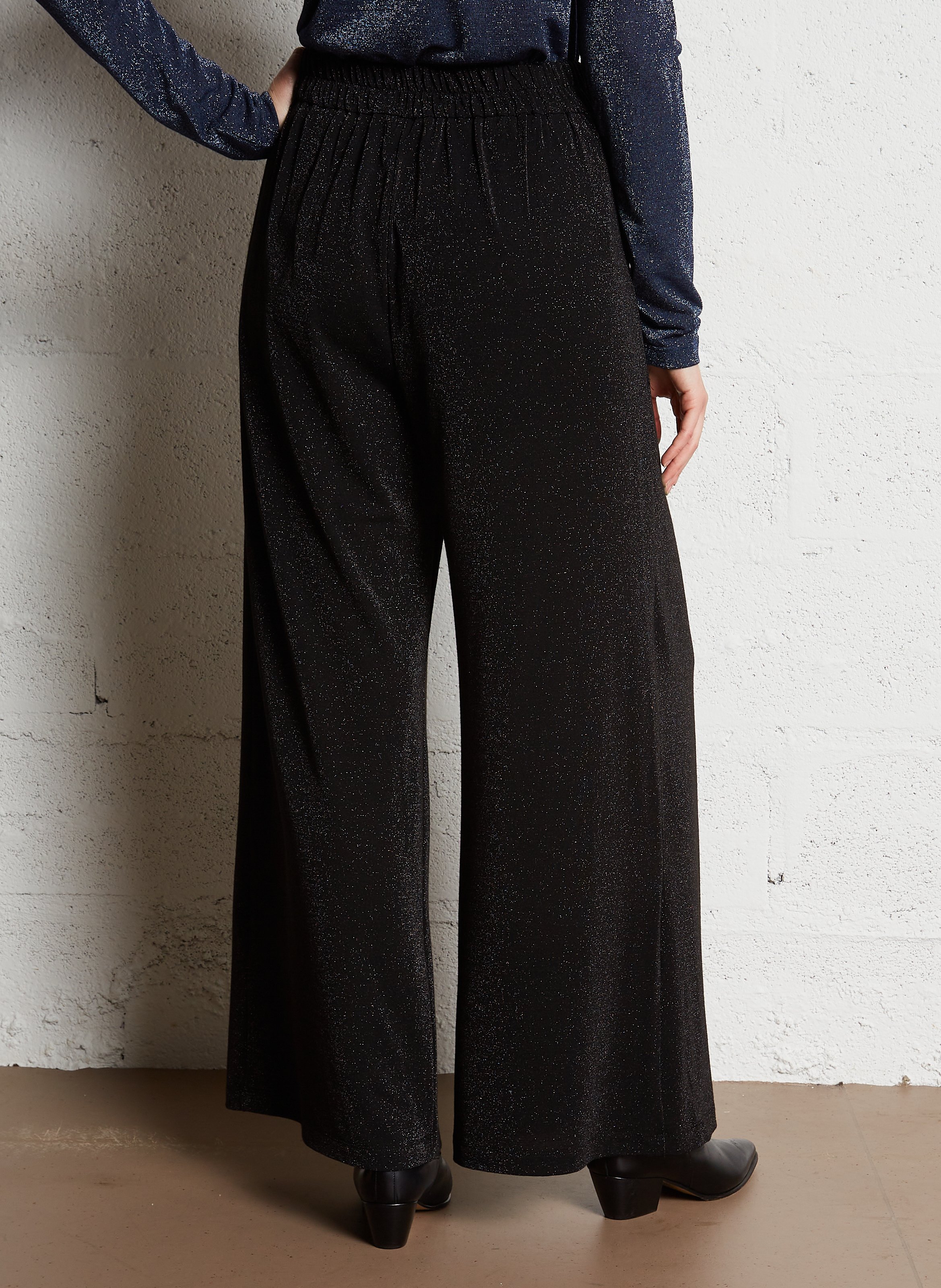 Pantalon large pailleté  MOMONI Gris