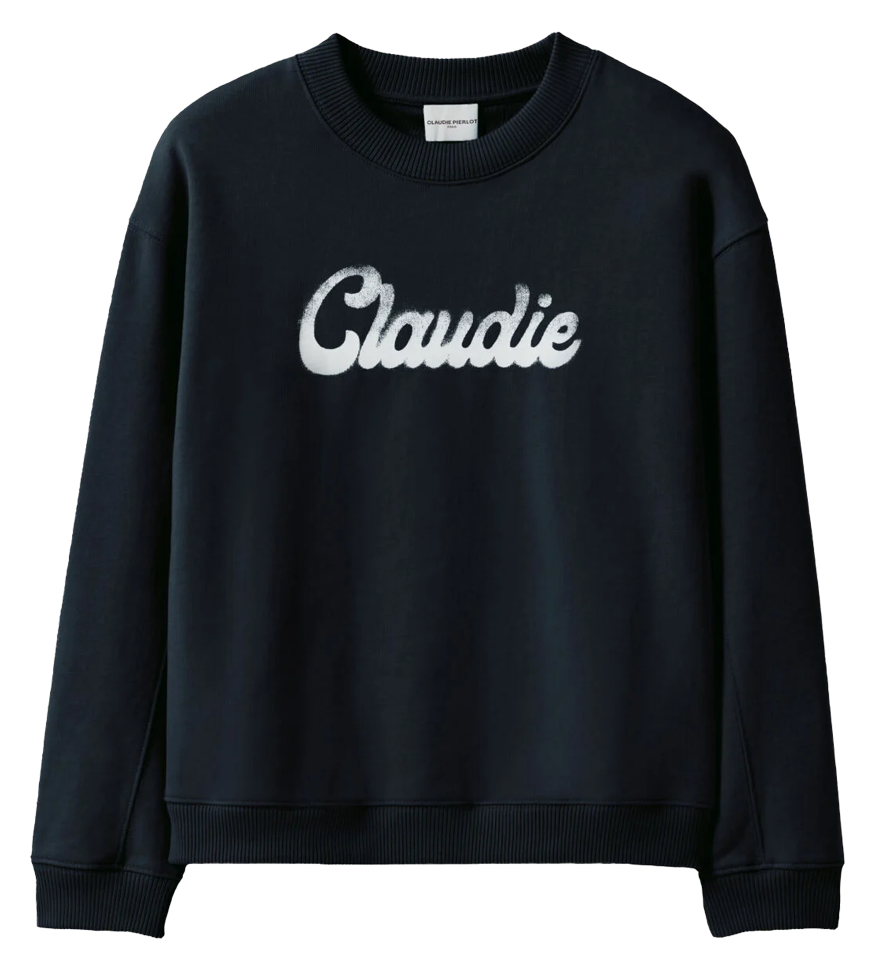 Sweatshirt ample imprimé en coton CLAUDIE PIERLOT Bleu