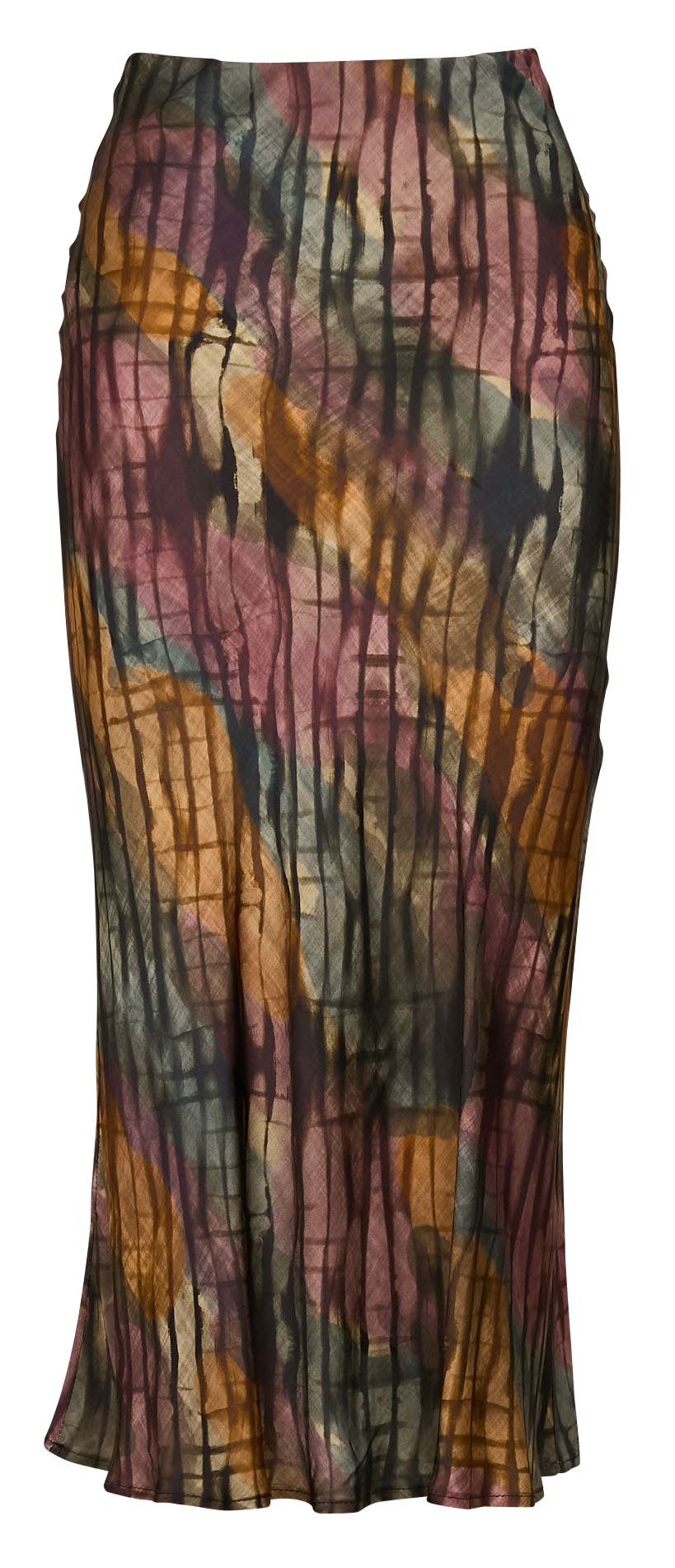 Long satin-effect skirt IMPERIAL Multicolored