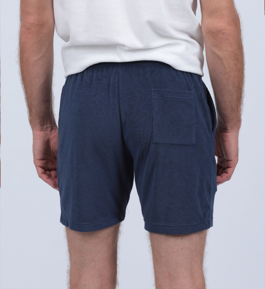 Straight cotton-blend shorts GILI'S Blue