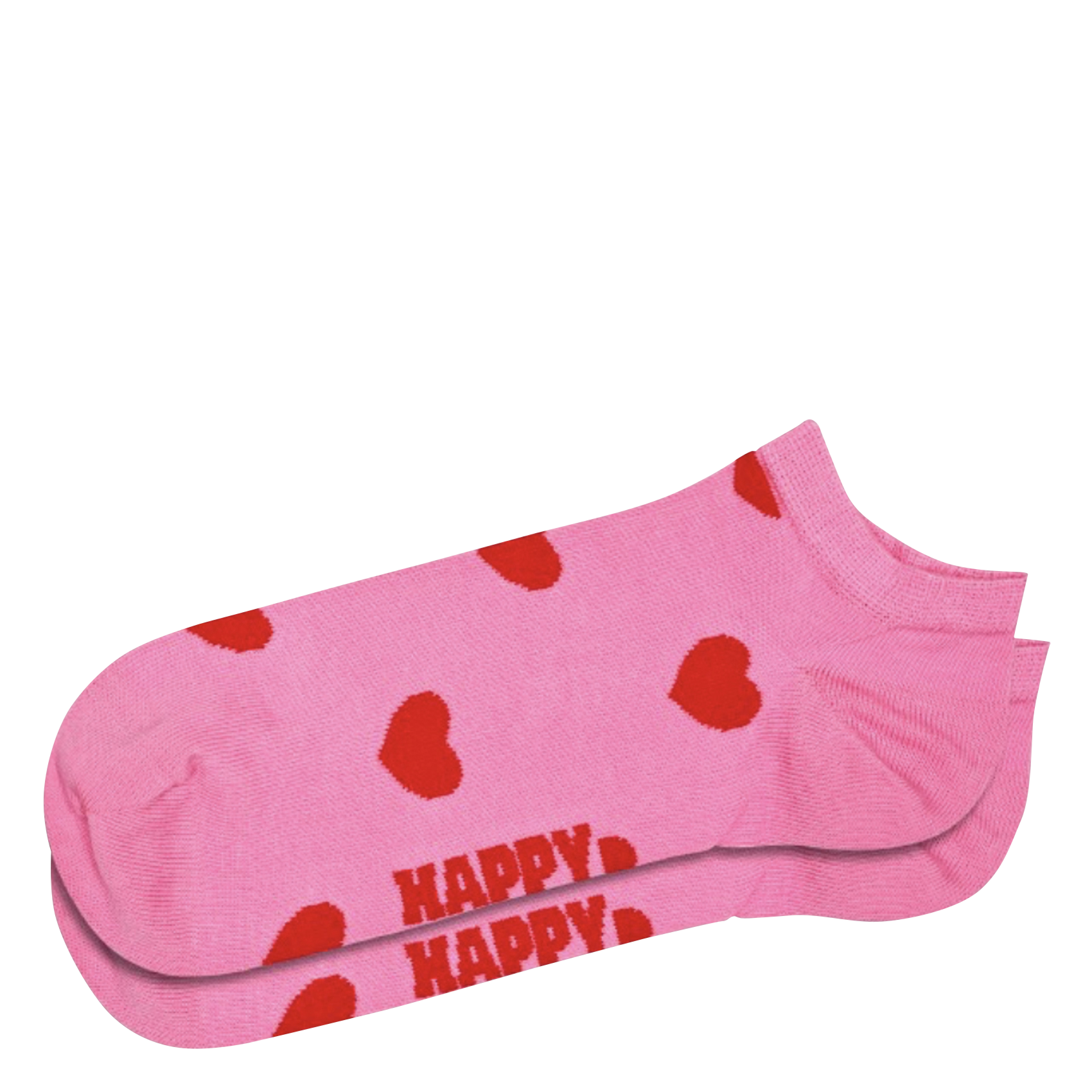 Chaussettes basses imprimées en coton mélangé HAPPY SOCKS Rose
