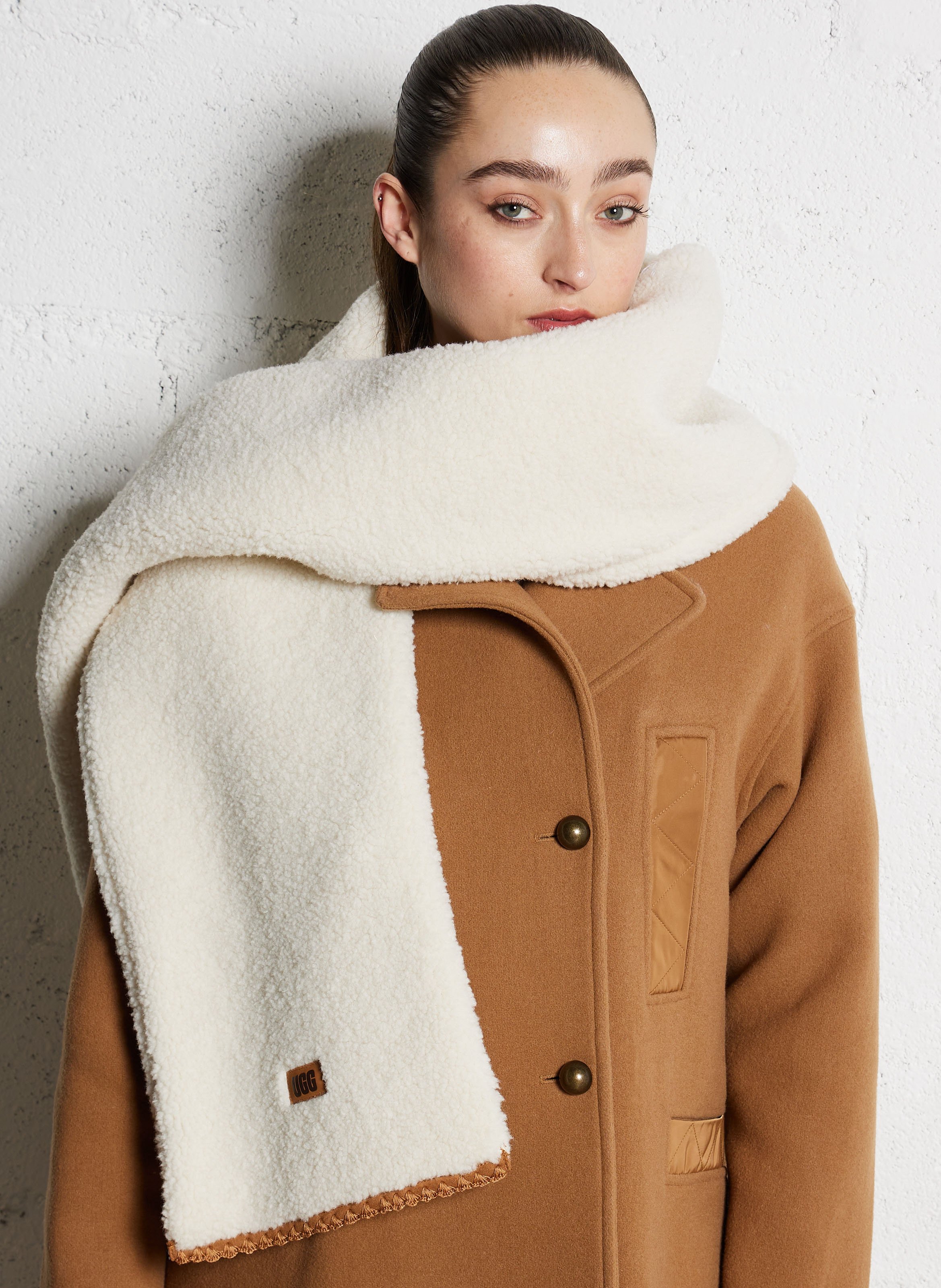 UGGFLUFF SCALLOPED UGG Blanc