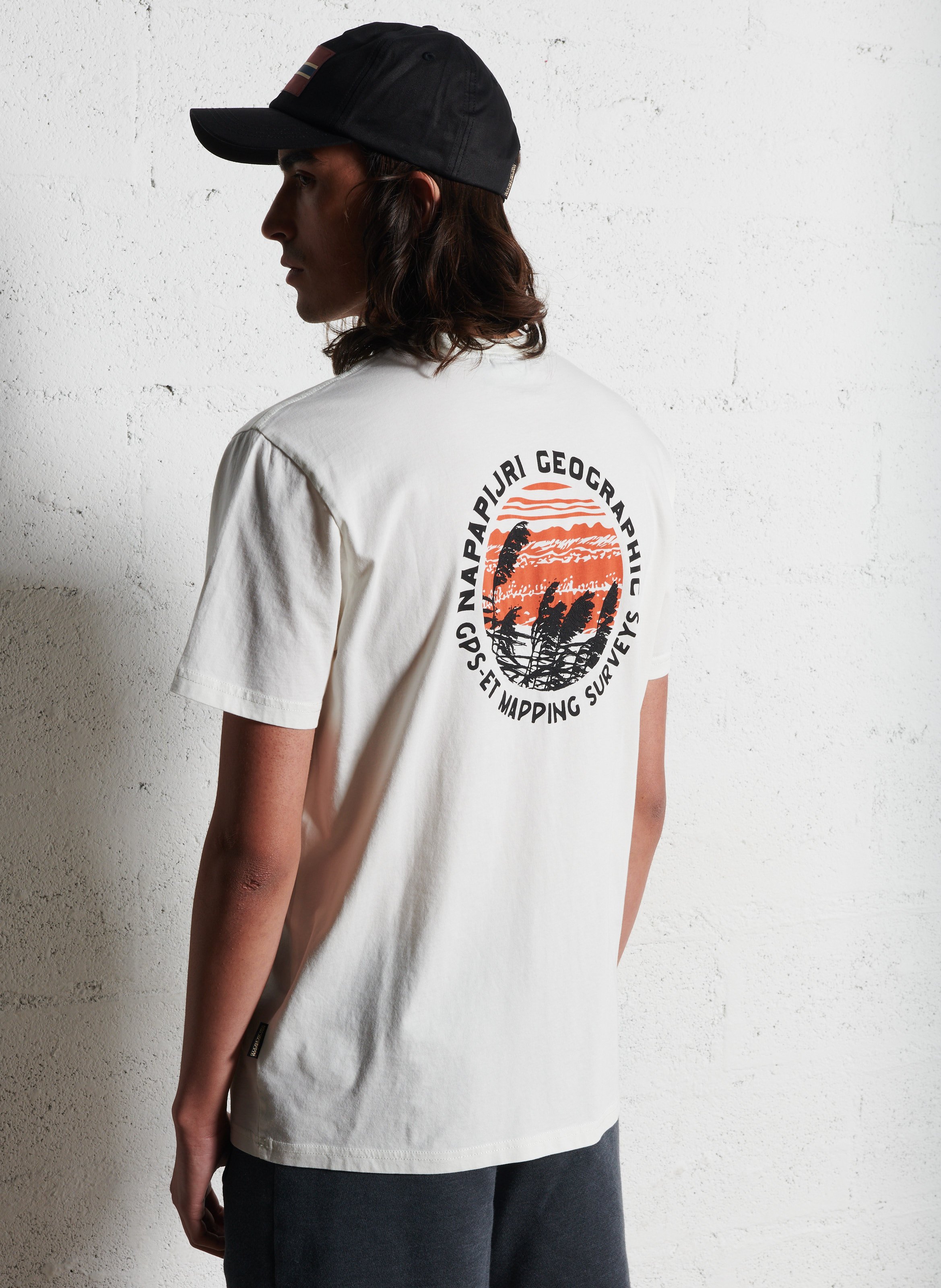 Gerade geschnittenes T-Shirt aus Baumwolle NAPAPIJRI Weiss