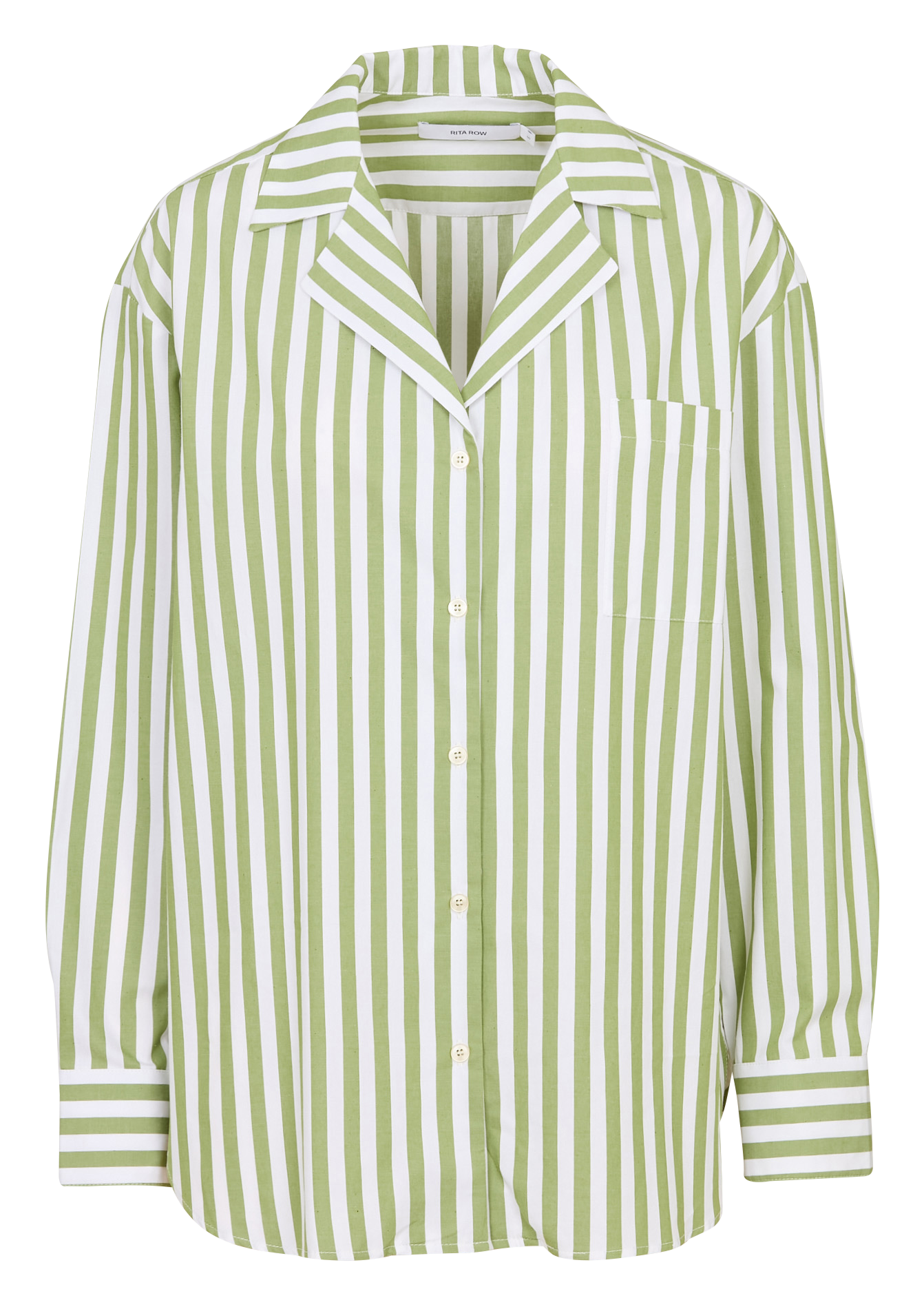 Chemise oversize en coton recyclé RITA ROW Blanc