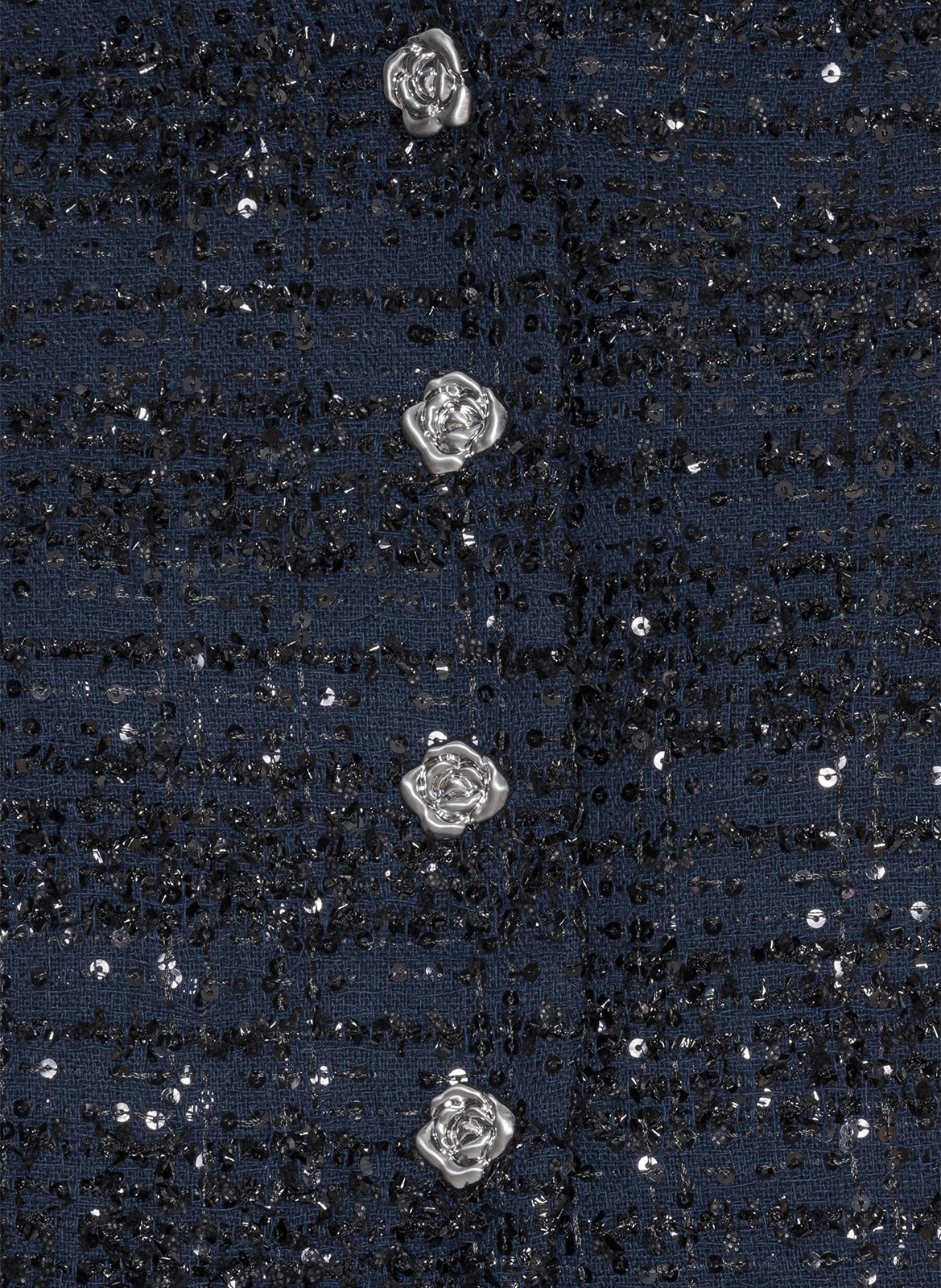 Oversized jacket in mixed recycled fibers ROTATE Blue