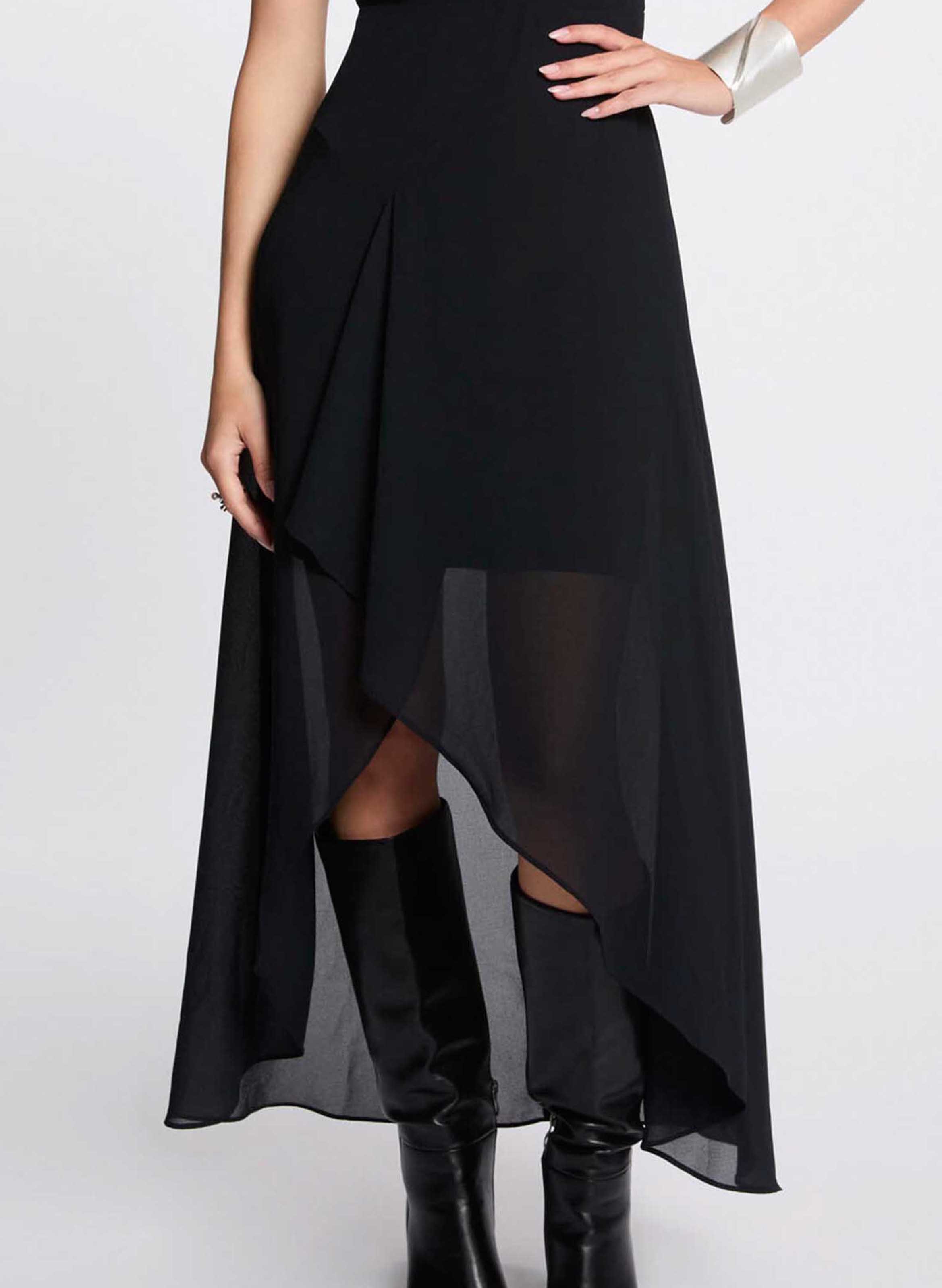 Robe midi col benitier MORGAN Bleu