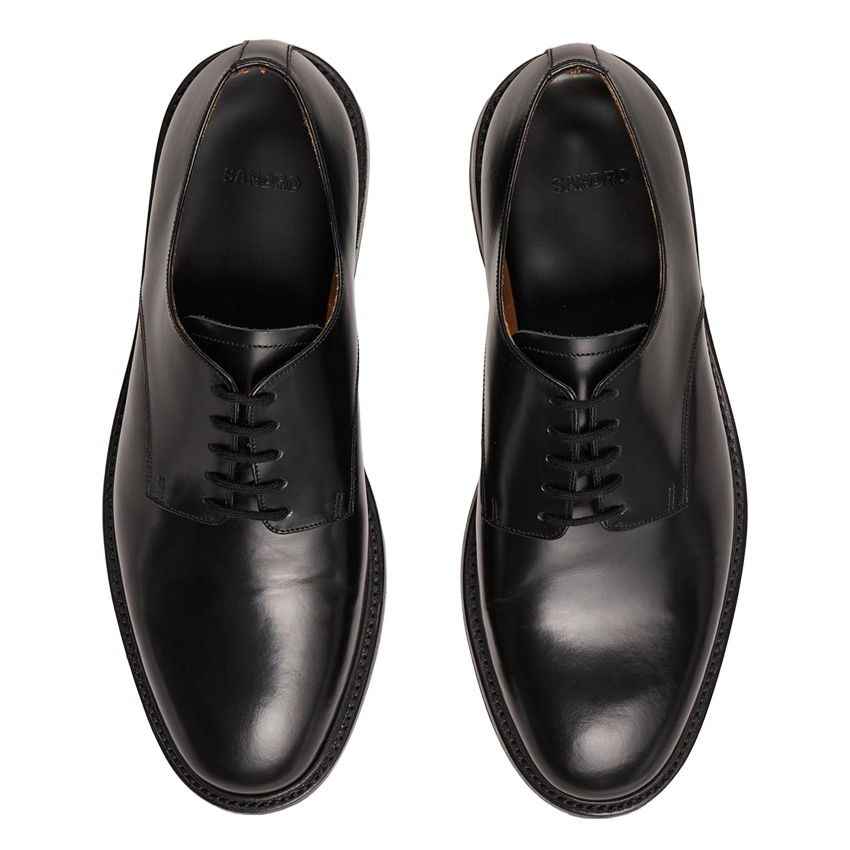 Chaussures de ville en cuir SANDRO Noir