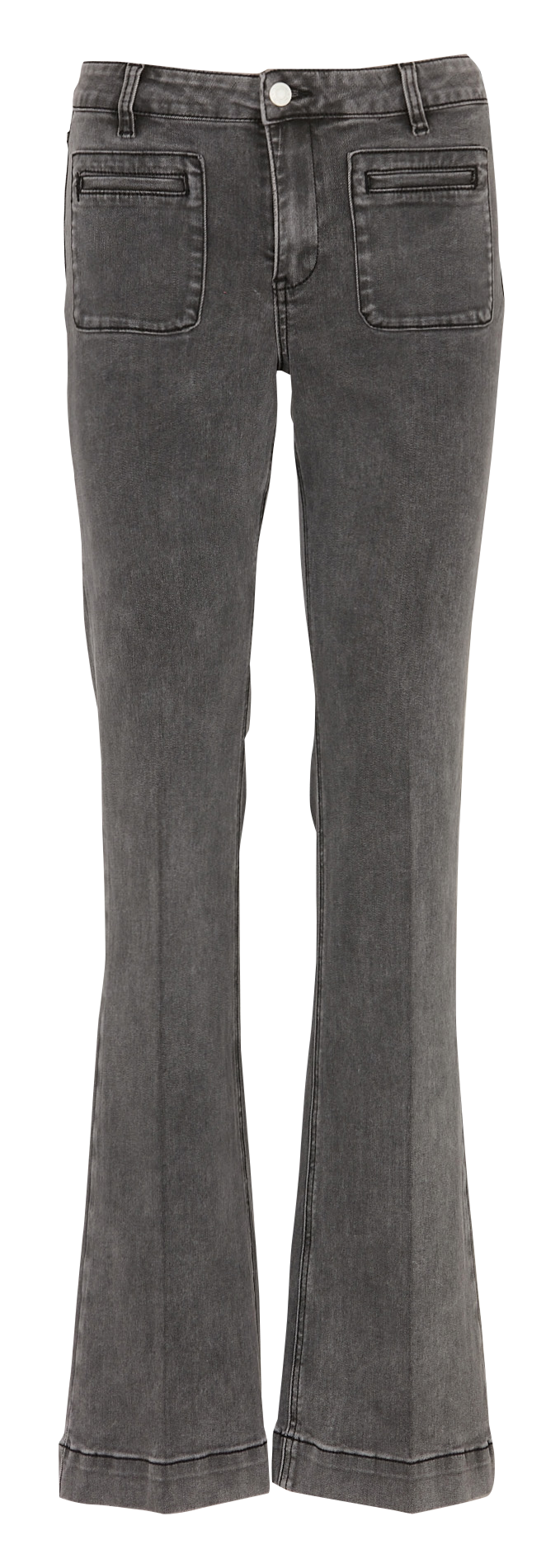 Jean boot-cut en coton mélangé MKT Gris