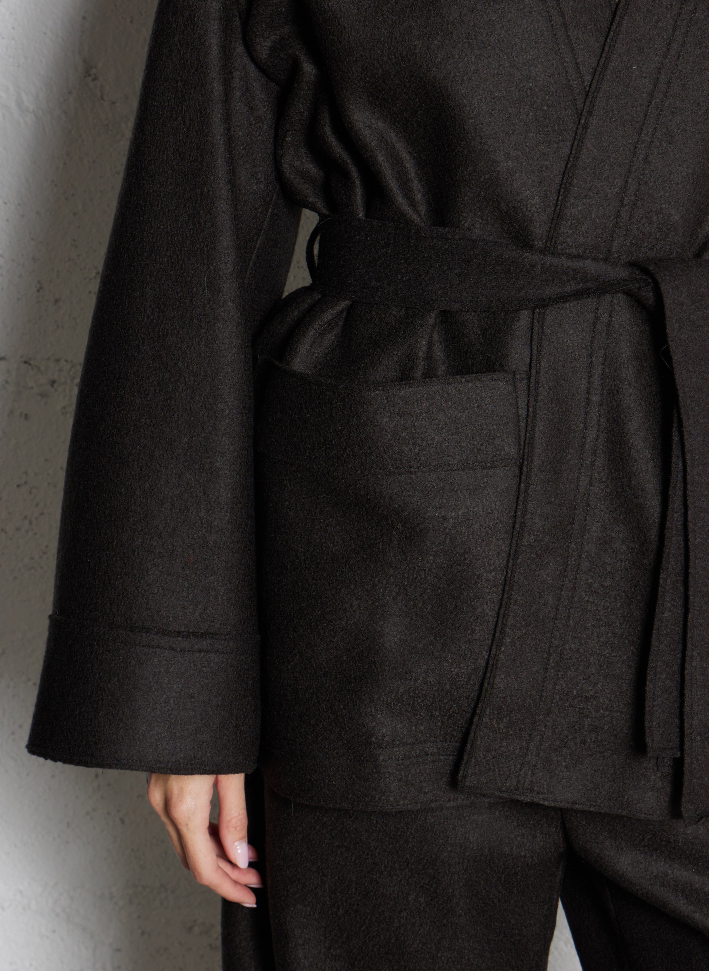 Virgin wool kimono SOEUR Green