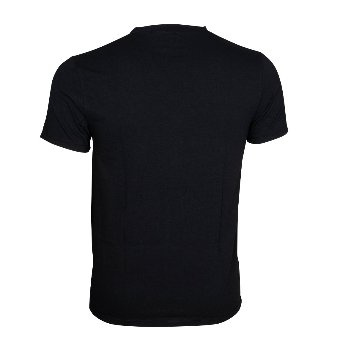 Short-sleeve v-neck t-shirt designed to last for men by Eminence. EMINENCE Black