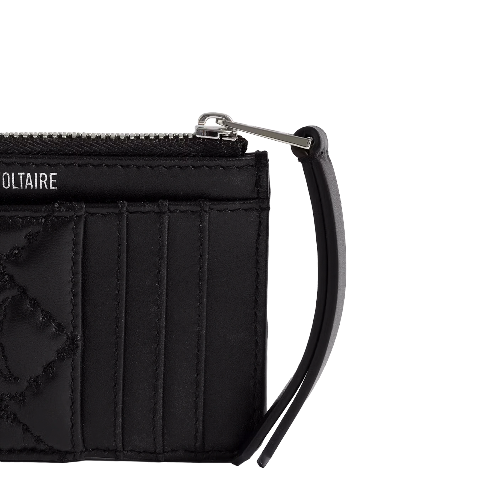 Porte-cartes en cuir matelassé ZADIG&VOLTAIRE Noir